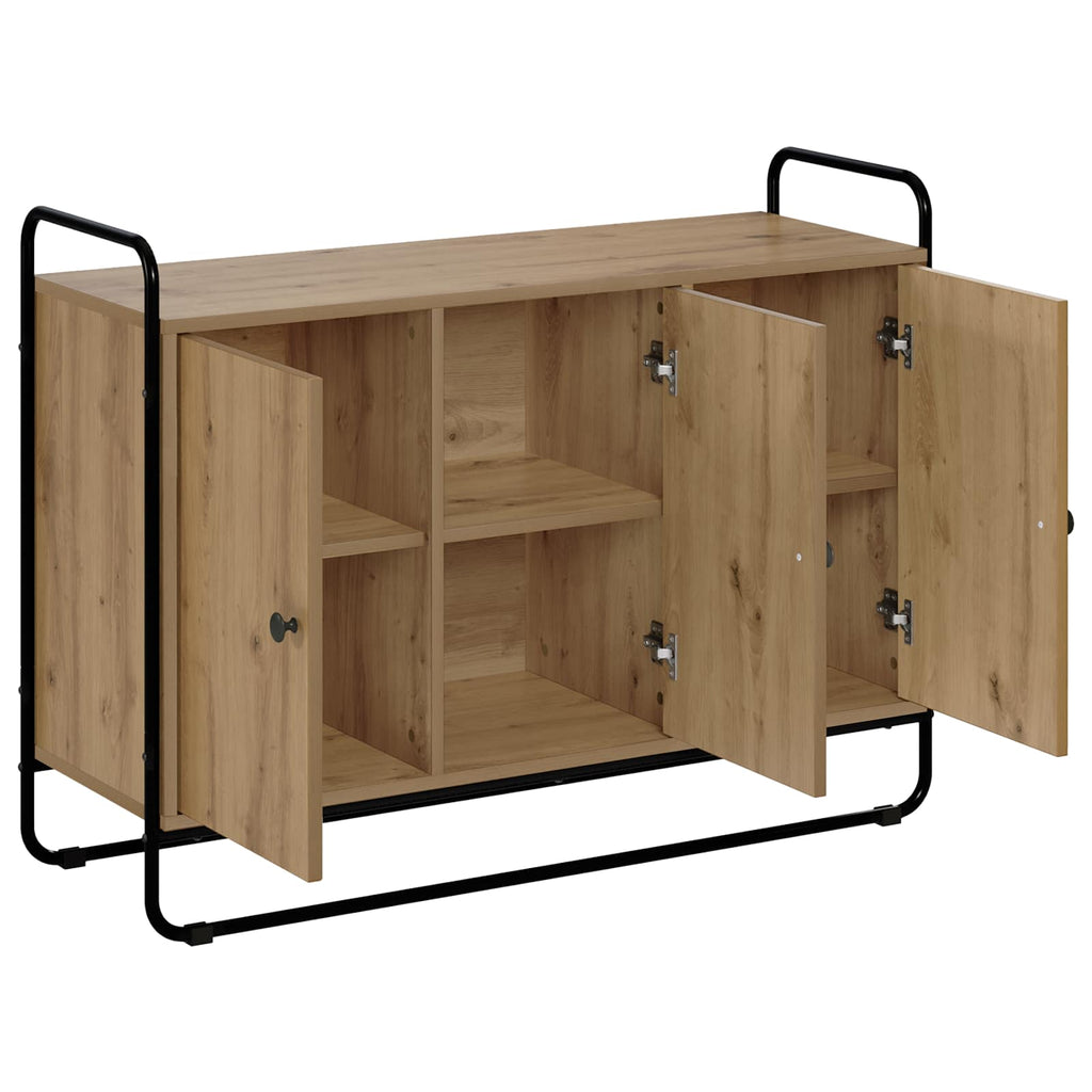vidaXL Kredens Dąb artisan 102 x 35 x 75 cm Materiał drewnopochodny
