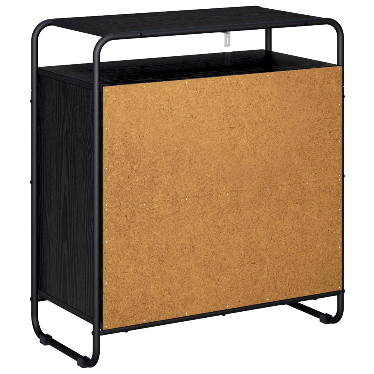 vidaXL Bufet Czarny dąb 68 x 35 x 75 cm Drewno inżynieryjne