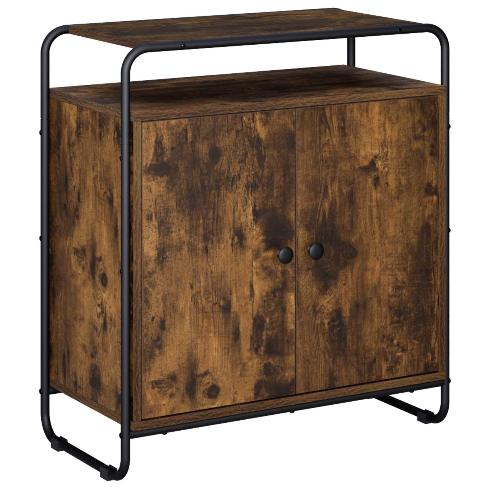 vidaXL Bufet Dąb wędzony 68 x 35 x 75 cm Drewno inżynieryjne