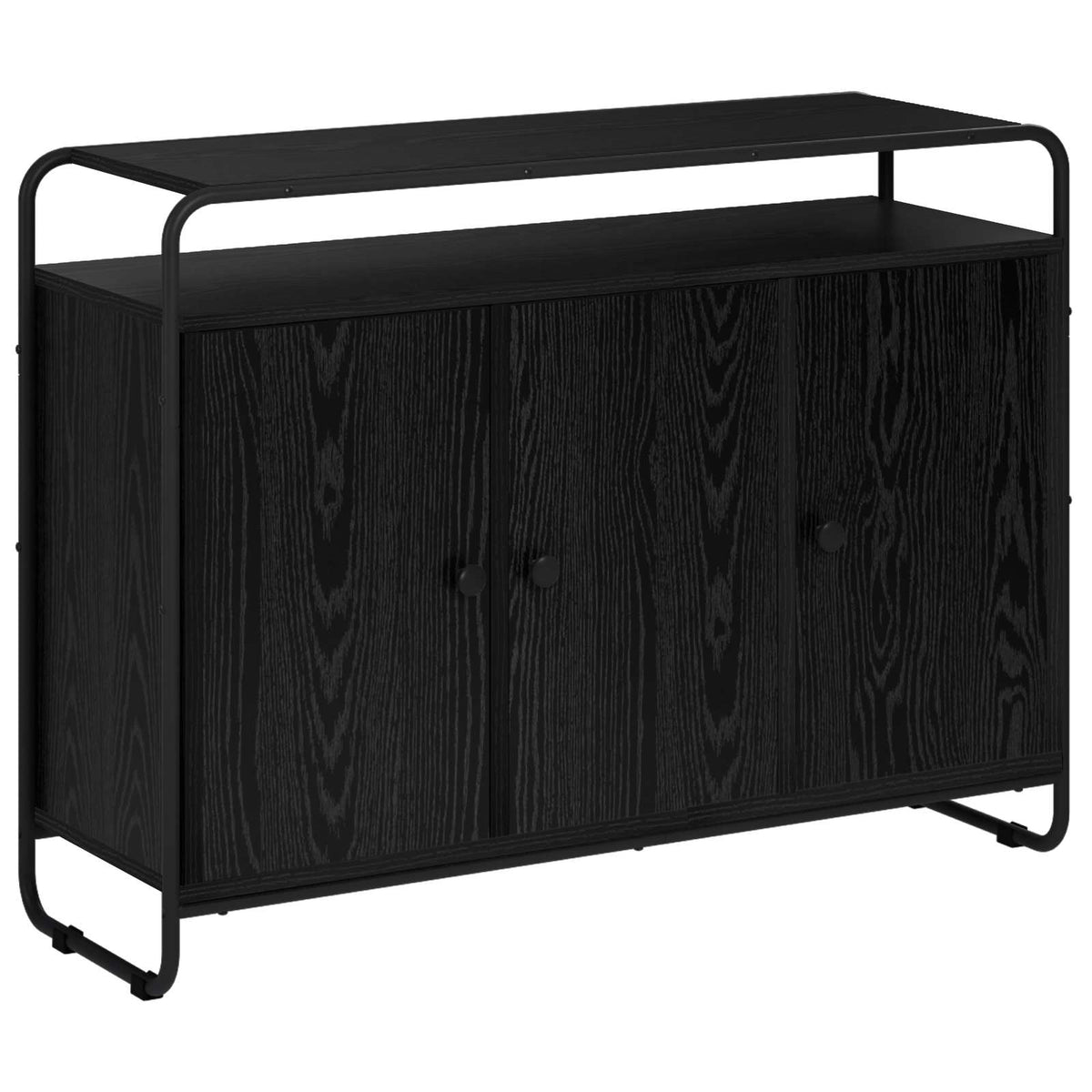 vidaXL Bufet Czarny dąb 102 x 35 x 75 cm Drewno inżynieryjne