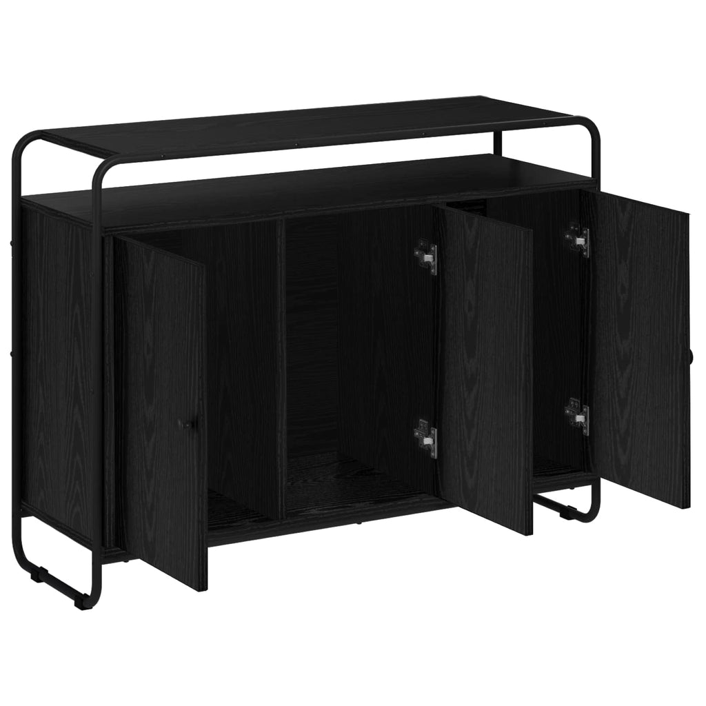 vidaXL Bufet Czarny dąb 102 x 35 x 75 cm Drewno inżynieryjne
