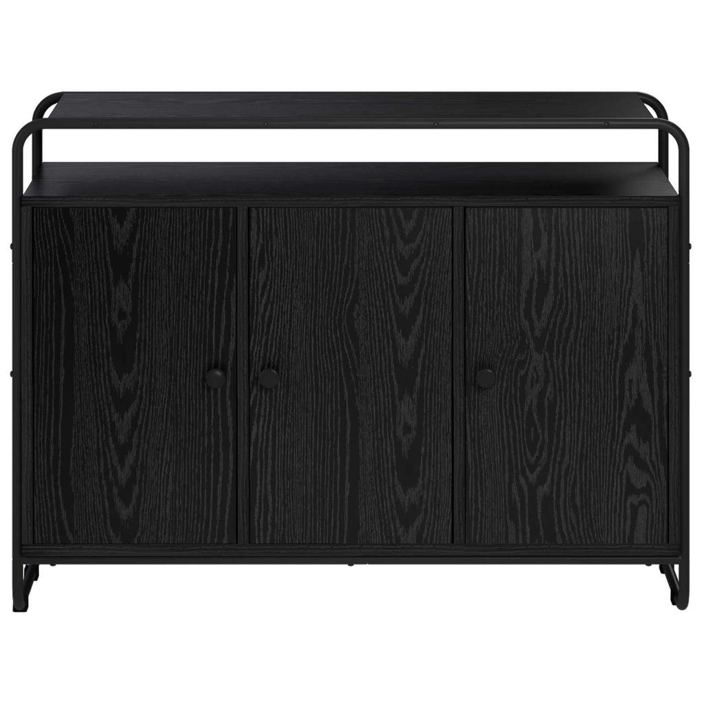 vidaXL Bufet Czarny dąb 102 x 35 x 75 cm Drewno inżynieryjne