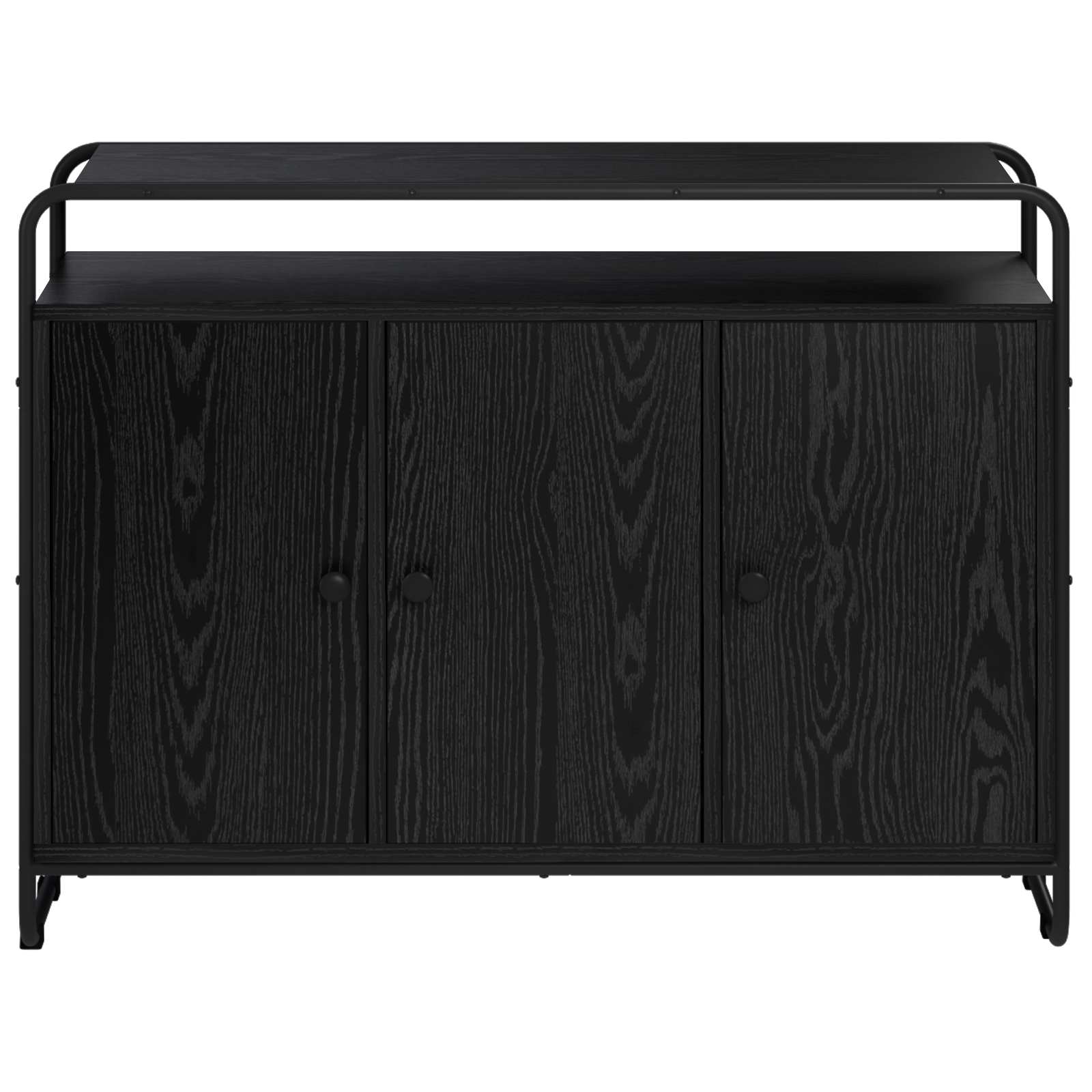 vidaXL Bufet Czarny dąb 102 x 35 x 75 cm Drewno inżynieryjne