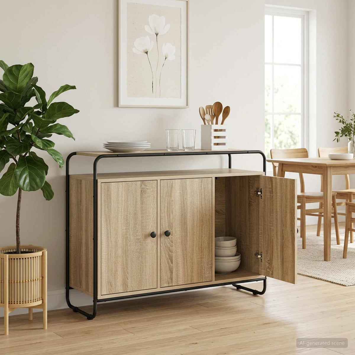 vidaXL Bufet dąb Sonoma 102 x 35 x 75 cm Drewno inżynieryjne