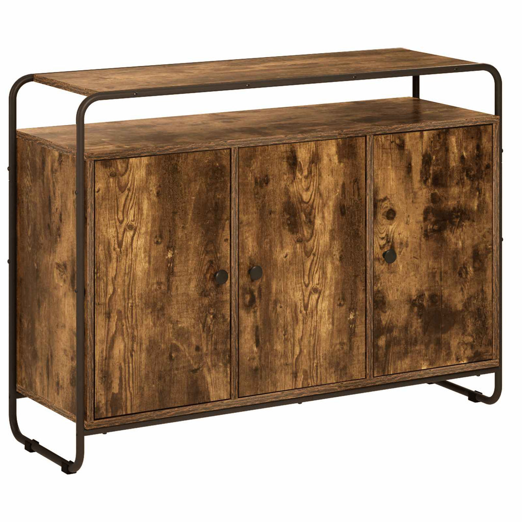 vidaXL Bufet Dąb wędzony 102 x 35 x 75 cm Drewno inżynieryjne