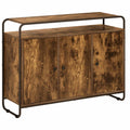 vidaXL Bufet Dąb wędzony 102 x 35 x 75 cm Drewno inżynieryjne