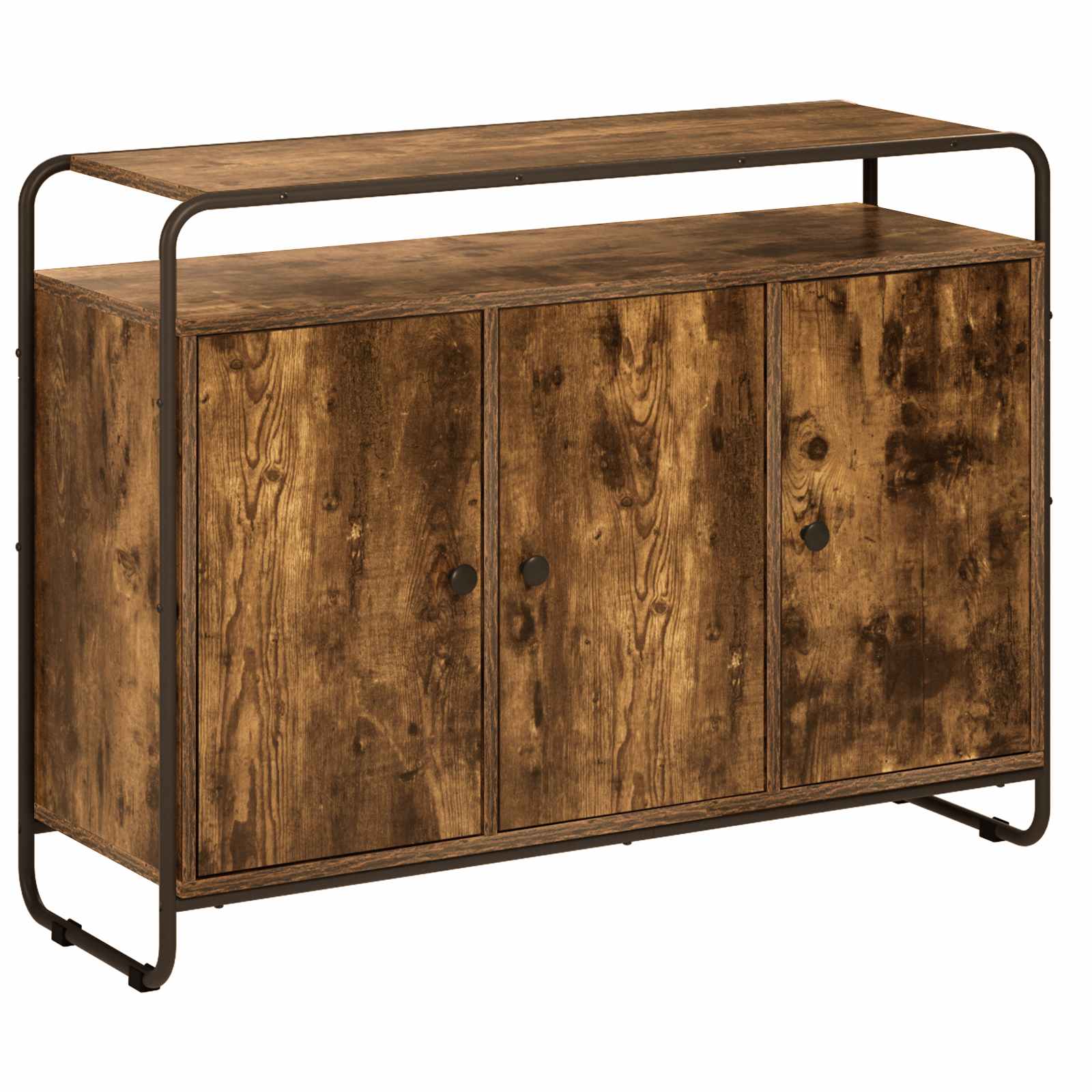 vidaXL Bufet Dąb wędzony 102 x 35 x 75 cm Drewno inżynieryjne