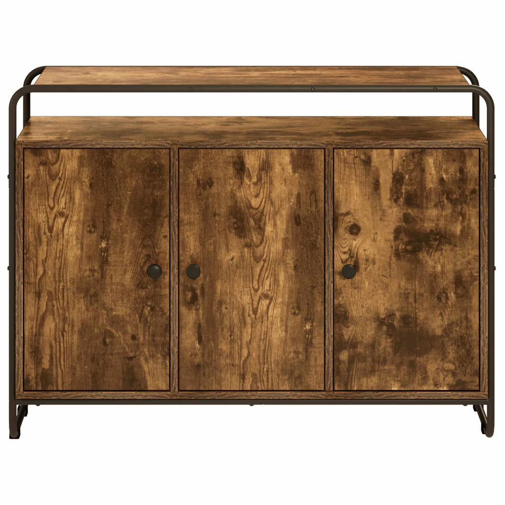 vidaXL Bufet Dąb wędzony 102 x 35 x 75 cm Drewno inżynieryjne