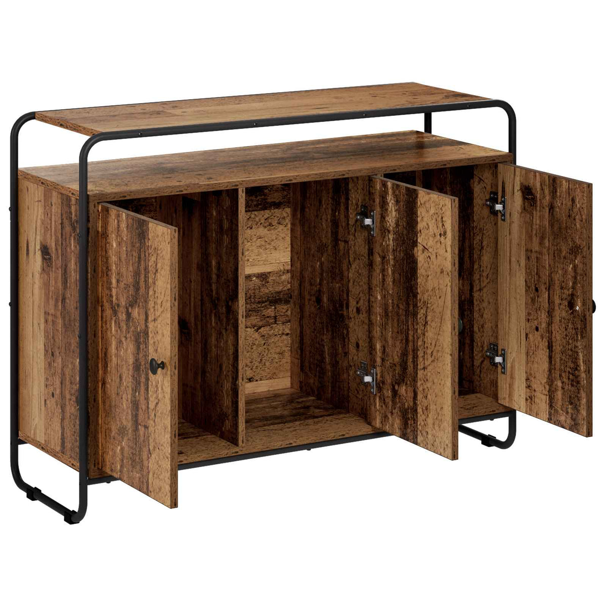 vidaXL Bufet Stare drewno 102 x 35 x 75 cm Drewno inżynieryjne