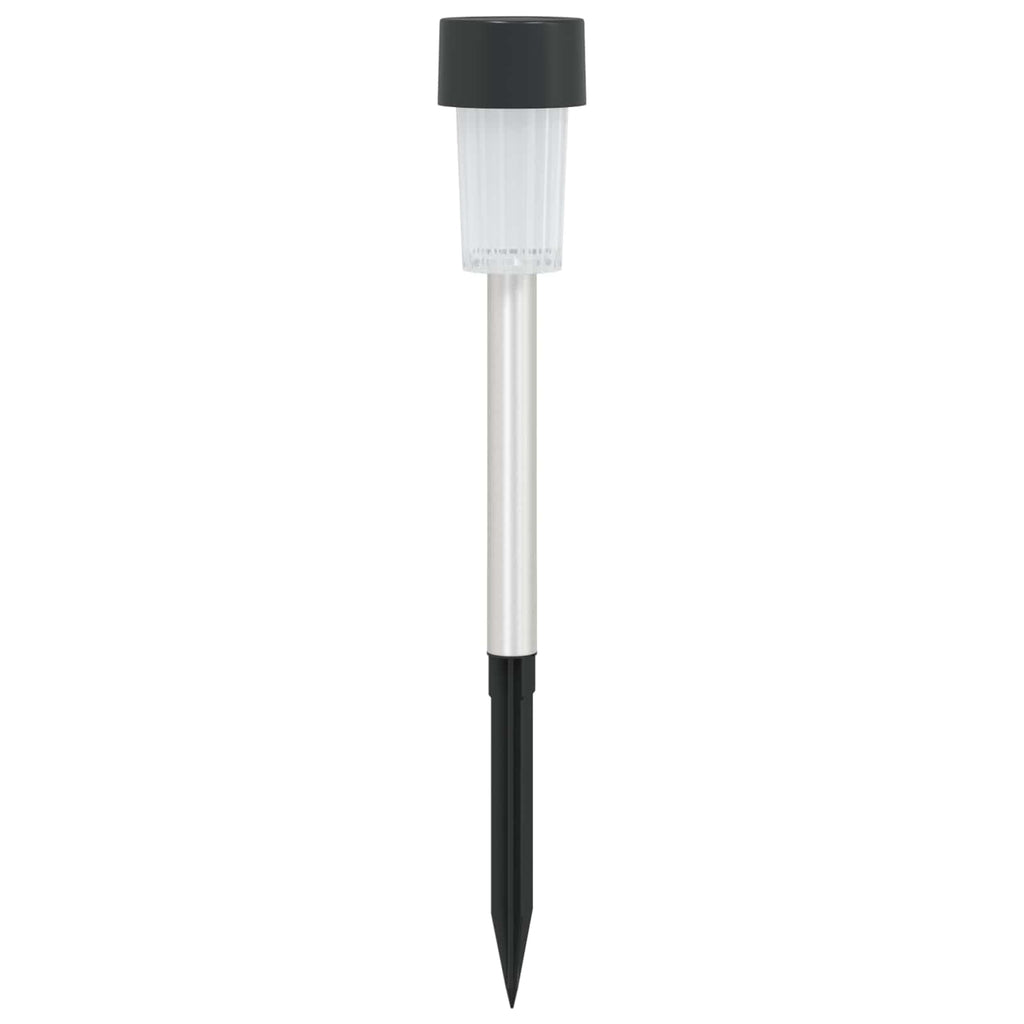 vidaXL Lampy solarnie zasilane z ostrzem do ziemi 24 pcs Ciepła biel