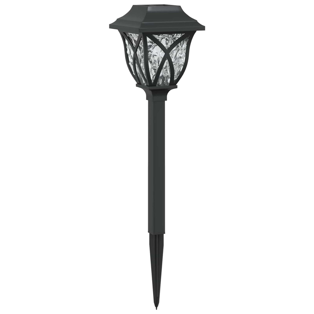 vidaXL Lampy solarnie zasilane z ostrzem do ziemi 12 pcs Ciepła biel