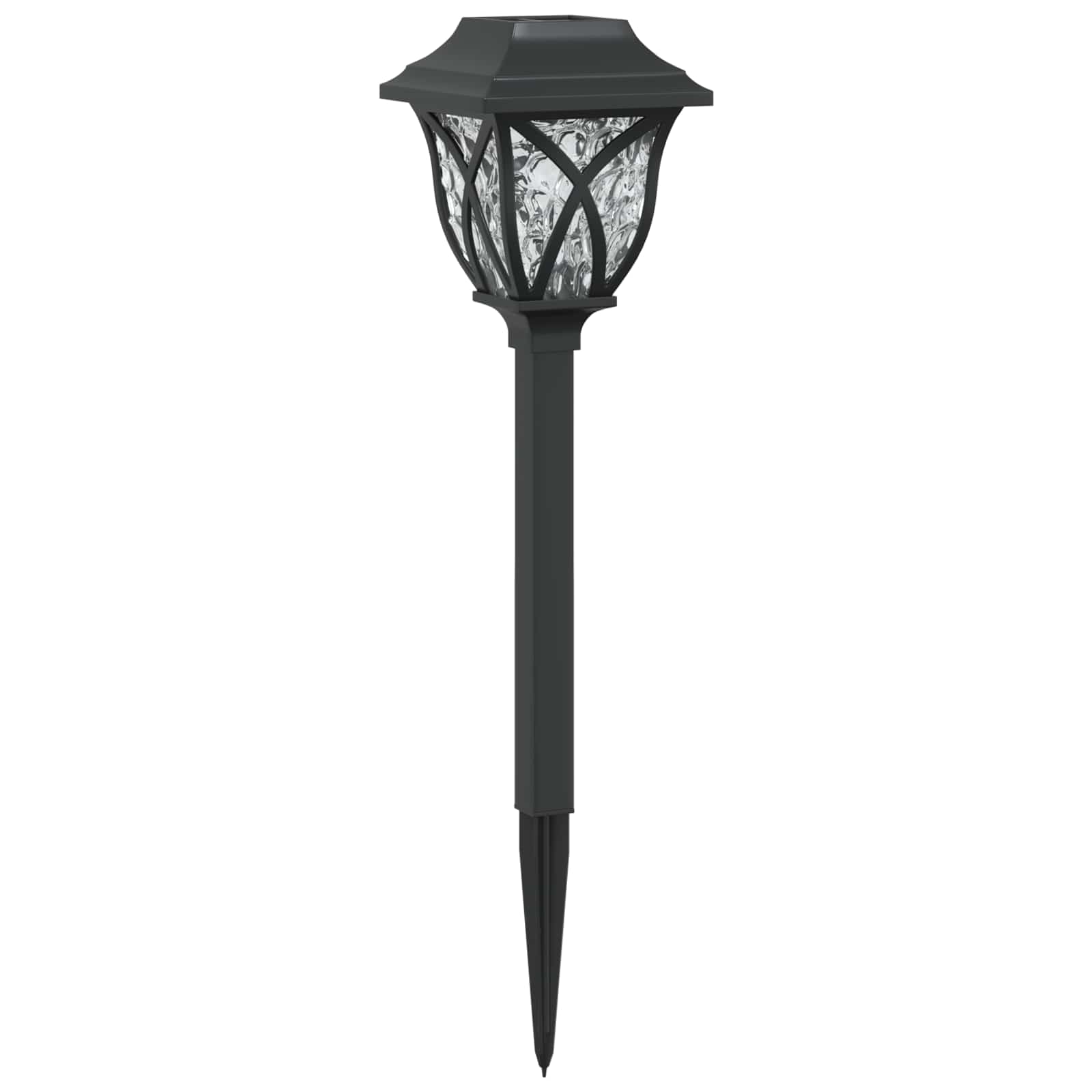 vidaXL Lampy solarnie zasilane z ostrzem do ziemi 12 pcs Ciepła biel