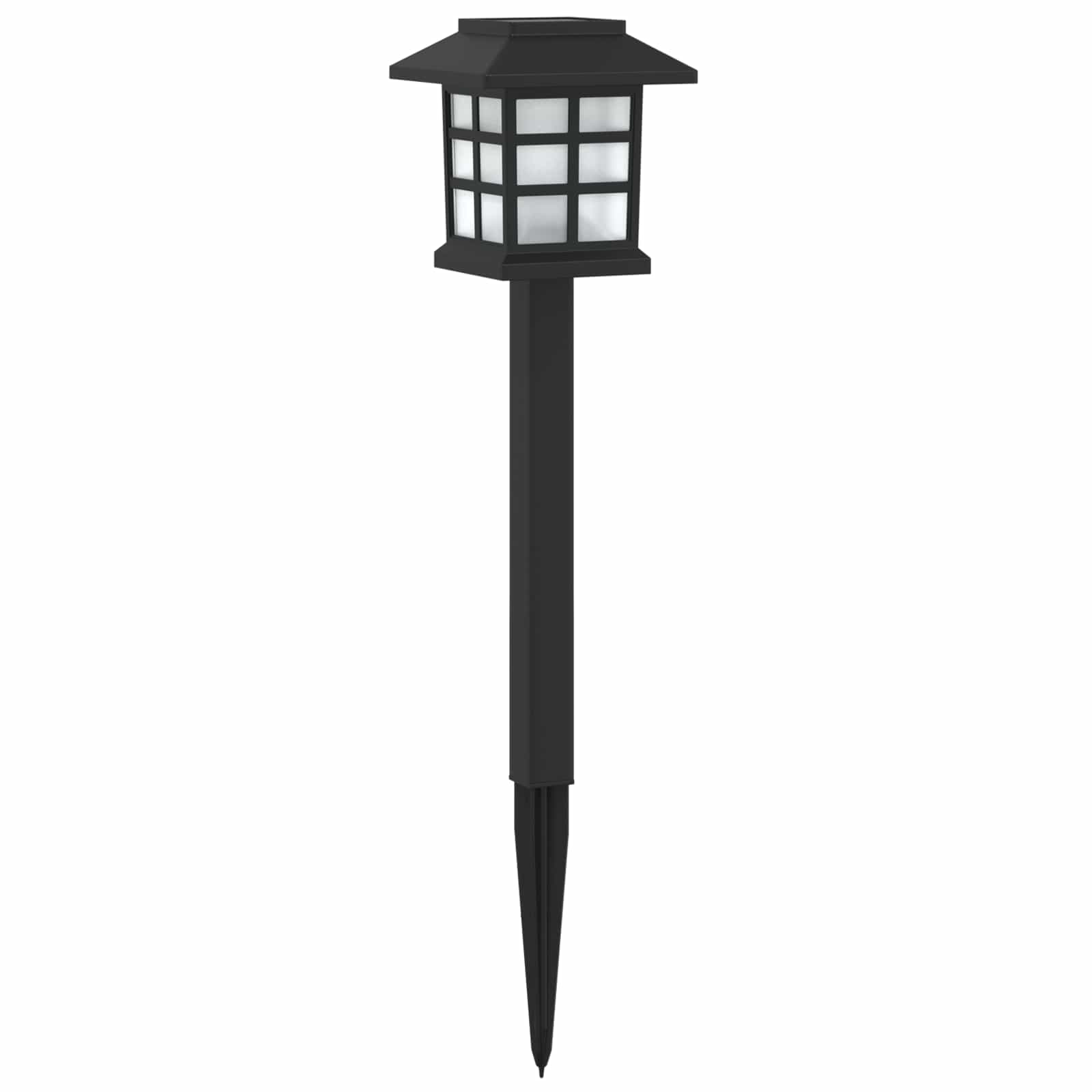 vidaXL Lampy solarnie zasilane z ostrzem do ziemi 12 pcs Ciepła biel