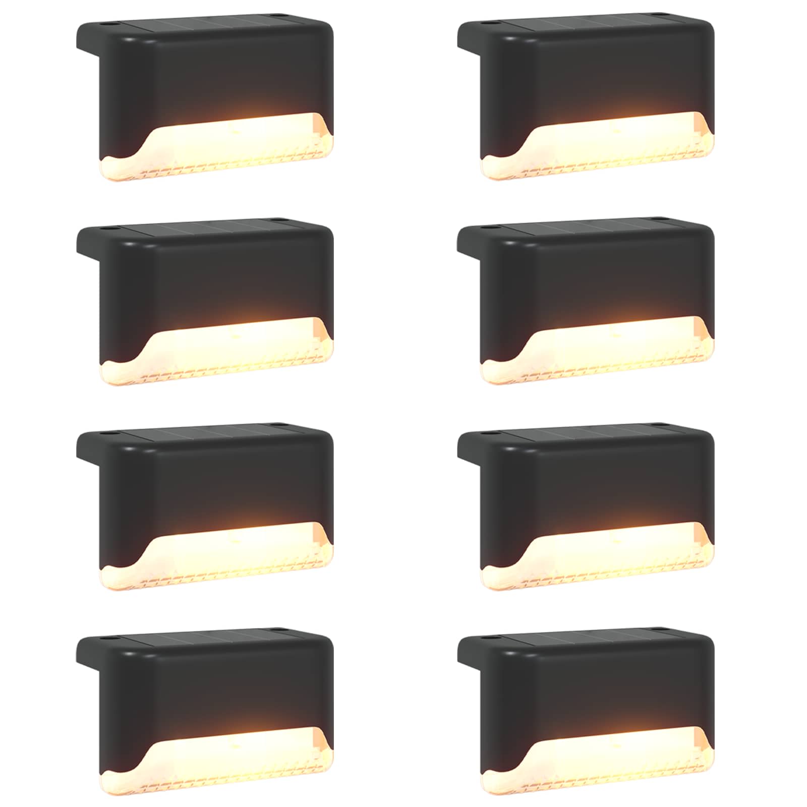 vidaXL Lampy solarnie zasilane z ostrzem do ziemi 8 pcs Ciepła biel