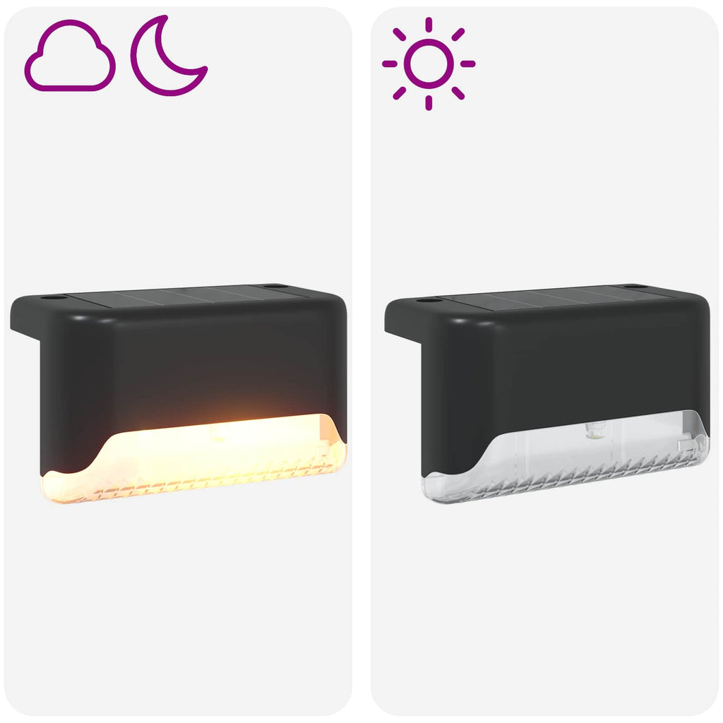 vidaXL Lampy solarnie zasilane z ostrzem do ziemi 8 pcs Ciepła biel