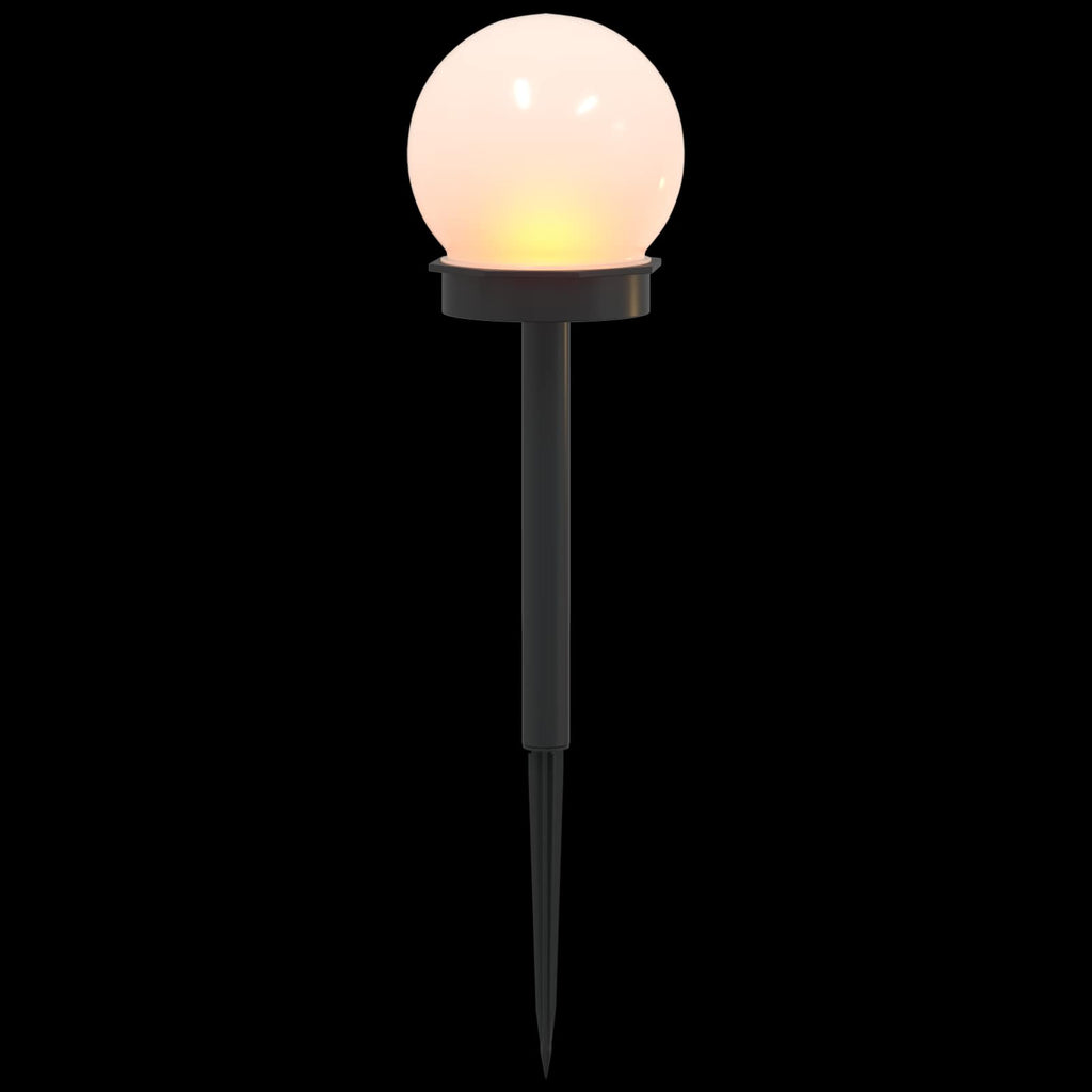 vidaXL Lampy solarnie zasilane z ostrzem do ziemi 4 pcs Ciepła biel