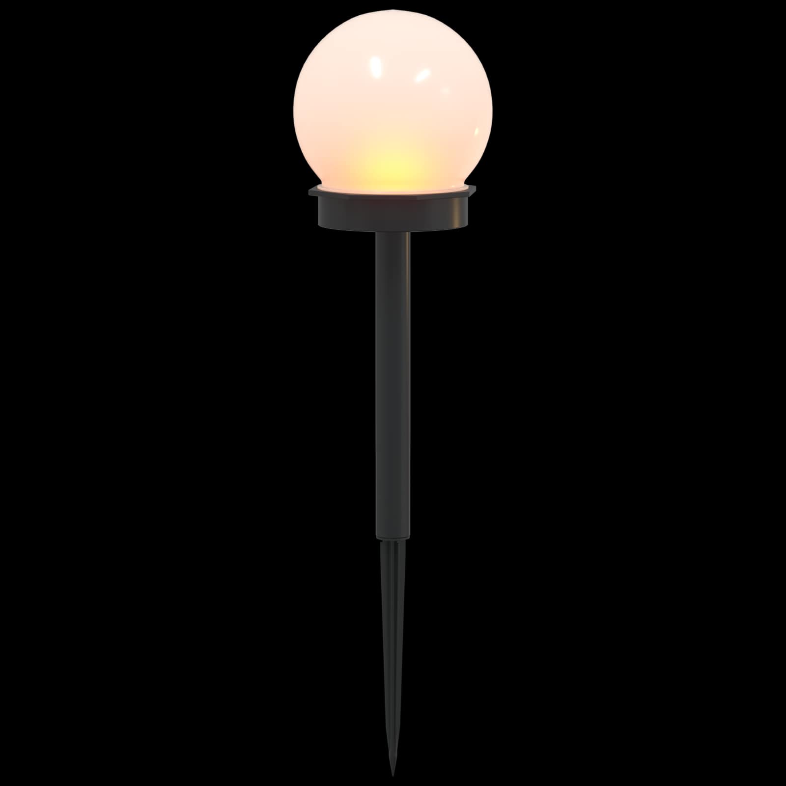 vidaXL Lampy solarnie zasilane z ostrzem do ziemi 8 pcs Ciepła biel