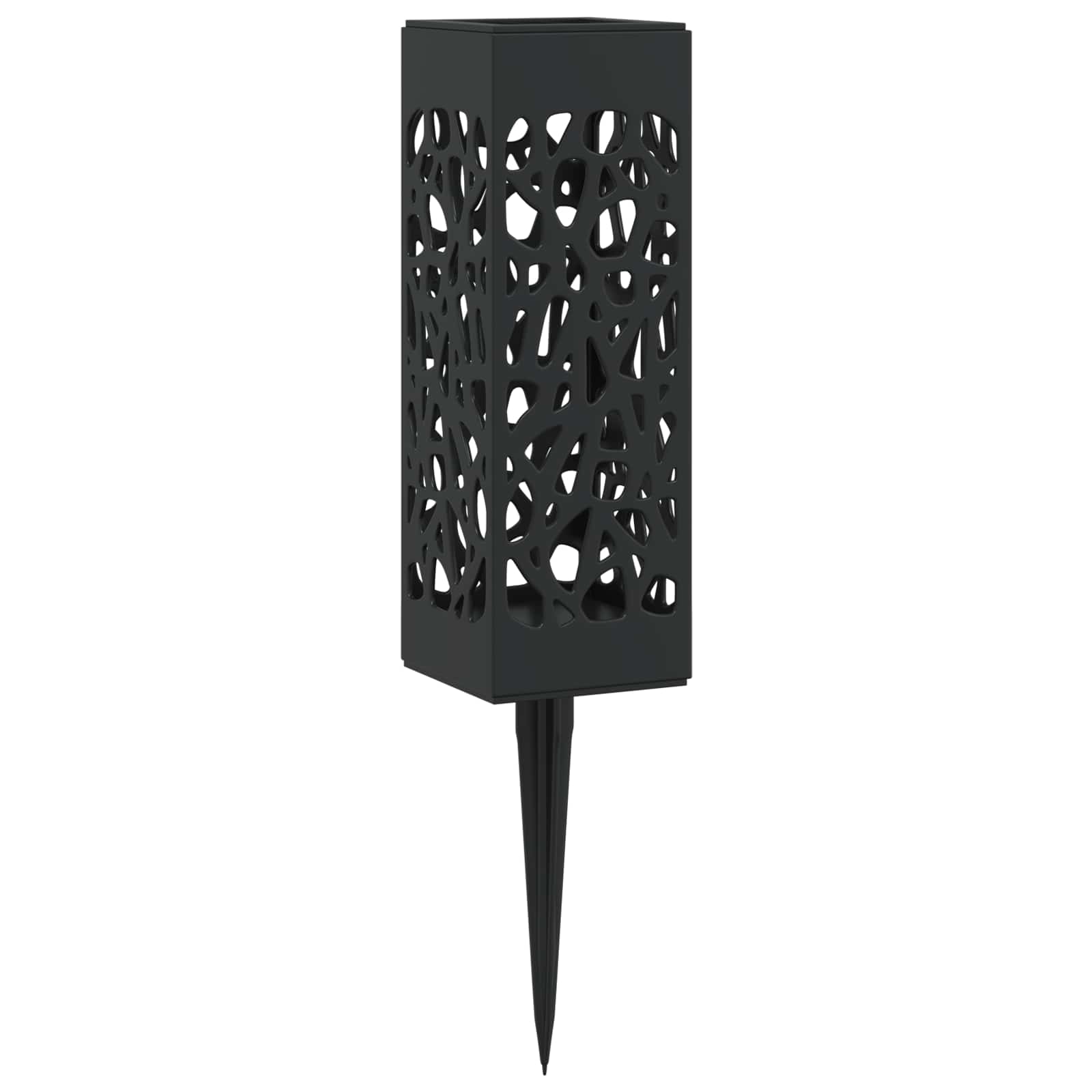 vidaXL Lampy solarnie zasilane z ostrzem do ziemi 4 pcs Ciepła biel PP