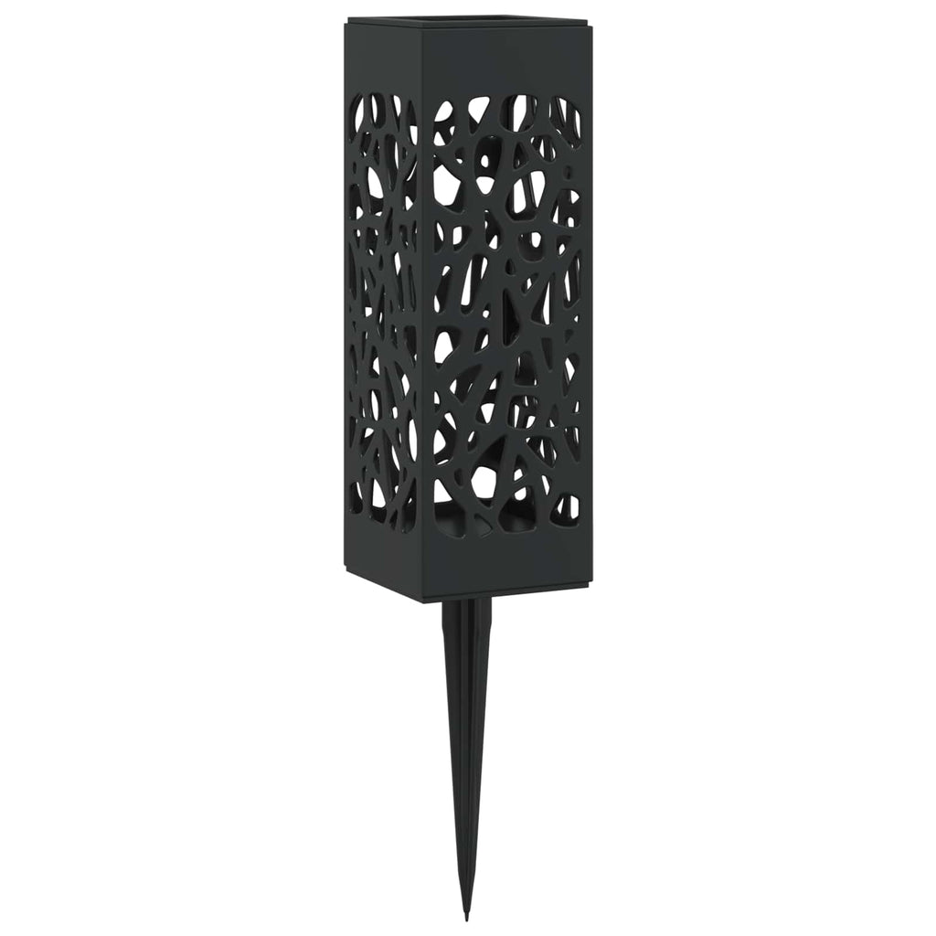 vidaXL Lampy solarnie zasilane z ostrzem do ziemi 8 pcs Ciepła biel PP