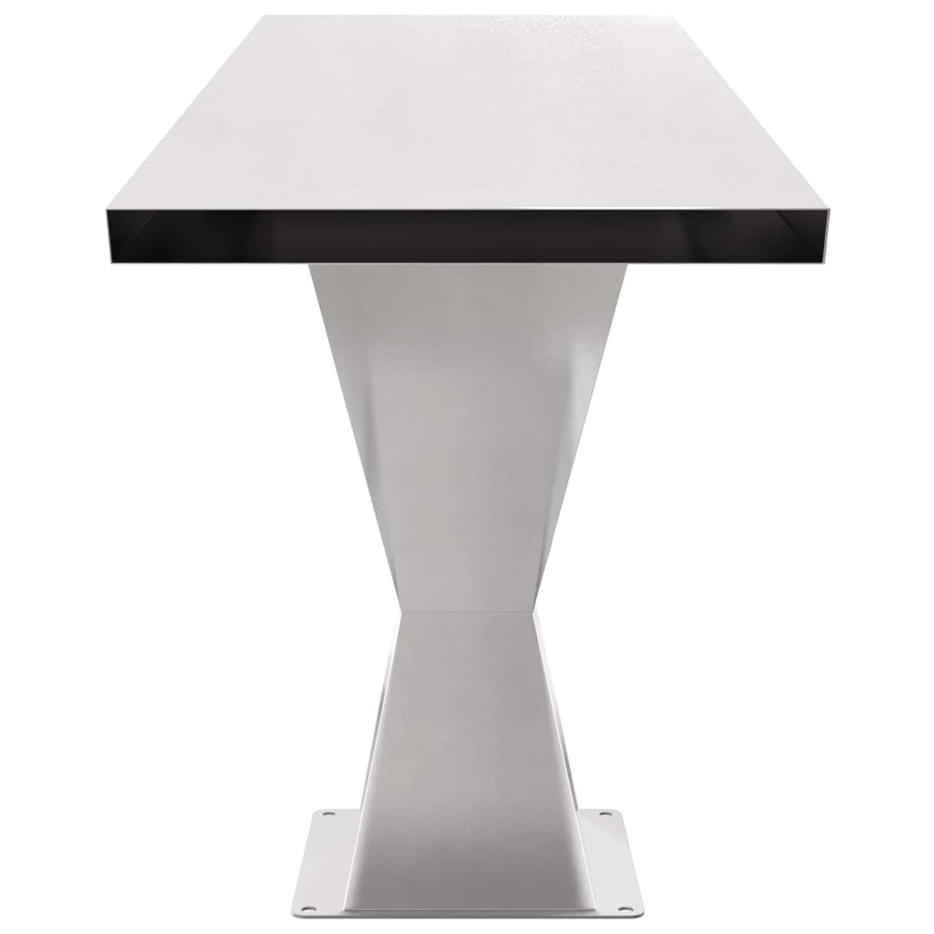 vidaXL Wodospad Basenowy Stal nierdzewna 63,5 x 29 x 51 cm srebrny