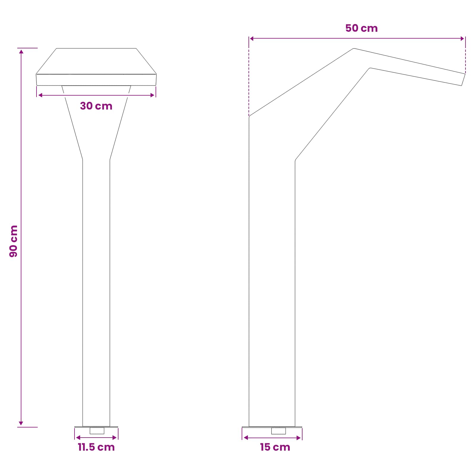 vidaXL Wodospad Basenowy Stal nierdzewna 50 x 30 x 90 cm srebrny