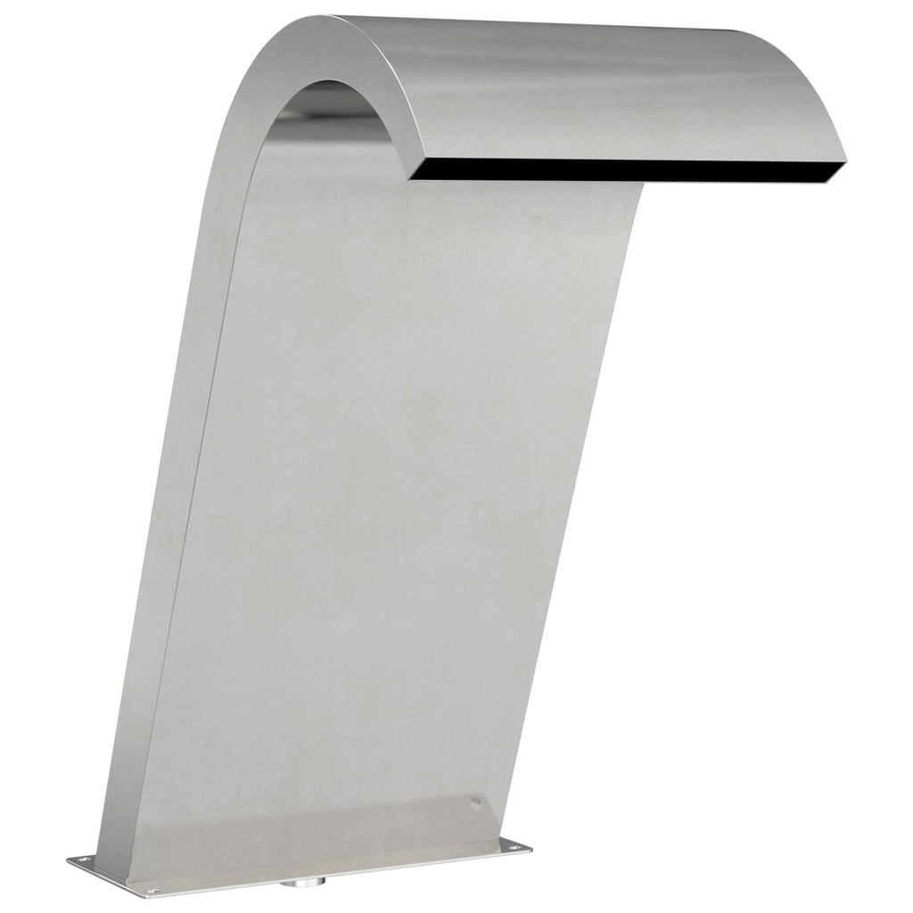 vidaXL Fontanna Przy Basenie srebrny 47 x 31 x 60 cm Stal nierdzewna