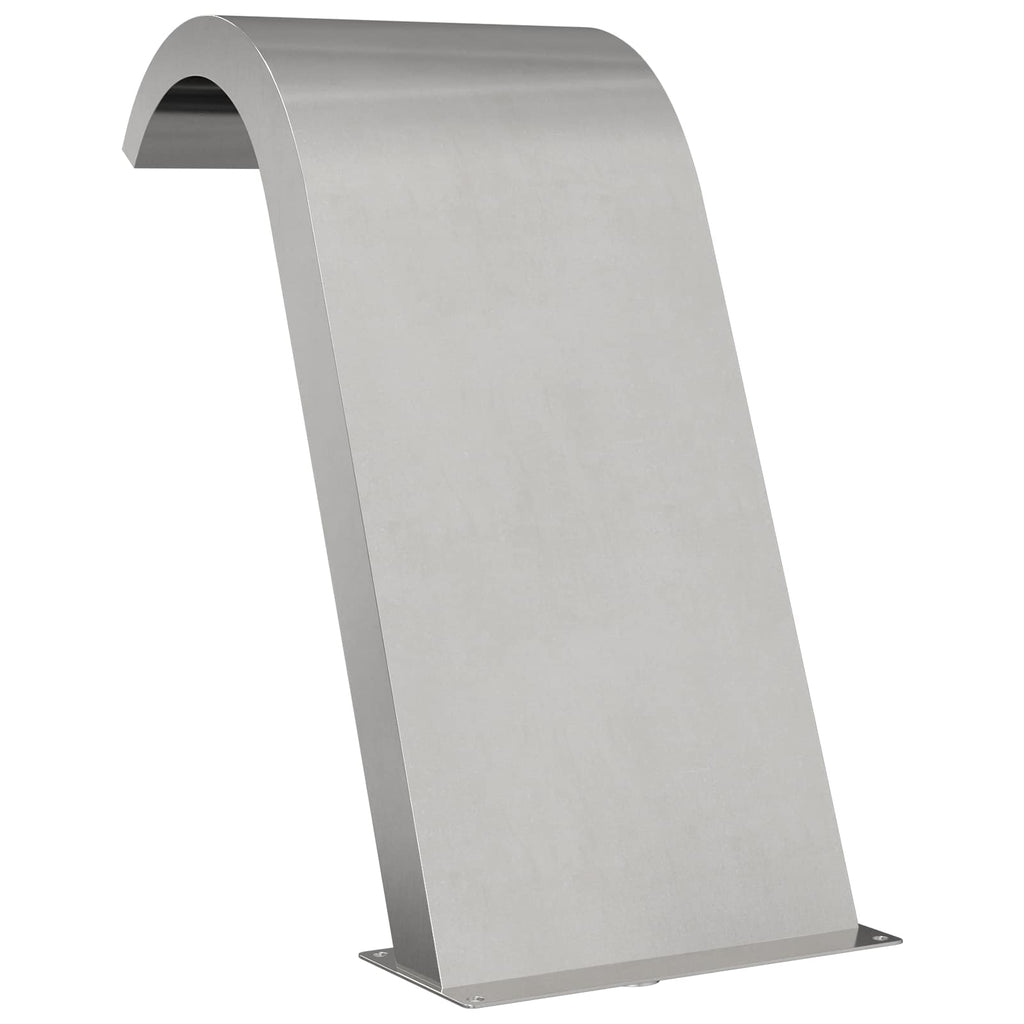 vidaXL Fontanna Przy Basenie srebrny 47 x 31 x 60 cm Stal nierdzewna