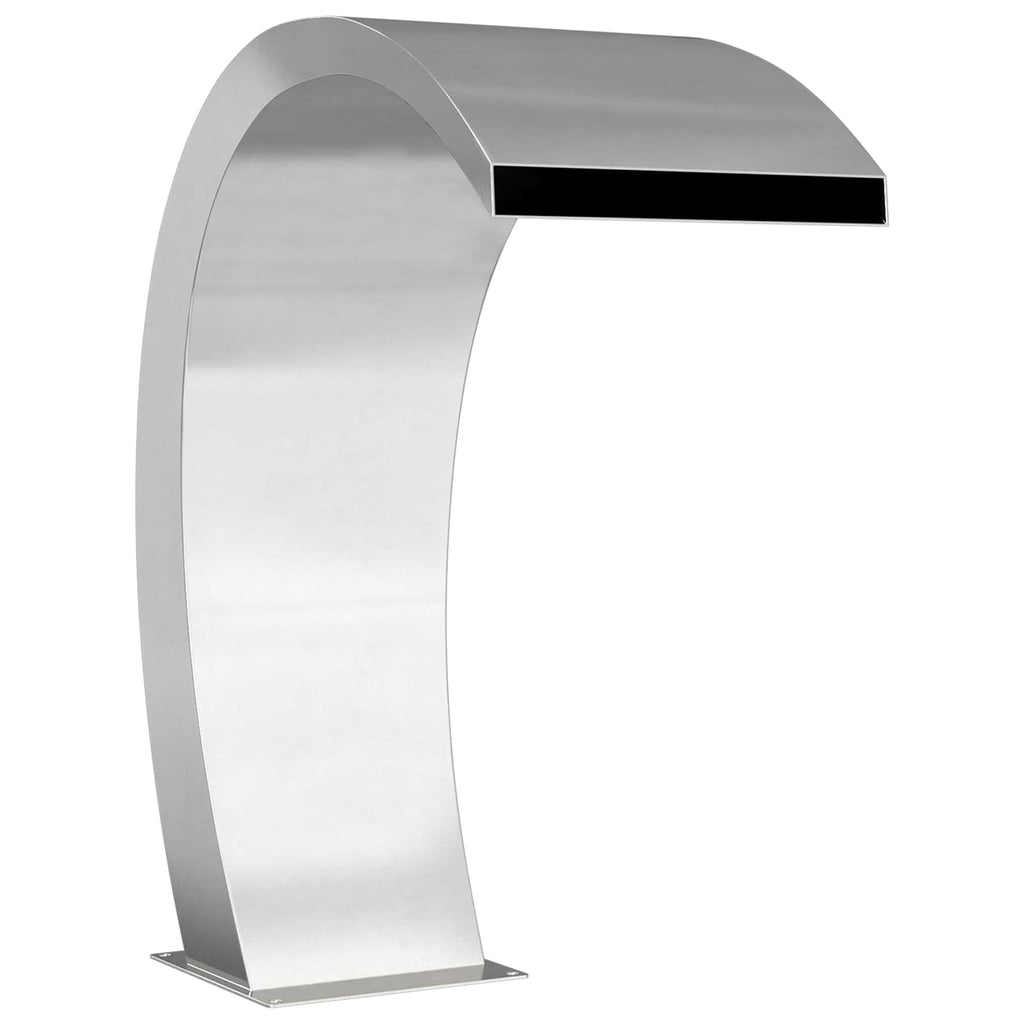 vidaXL Fontanna Przy Basenie srebrny 60 x 30 x 70 cm Stal nierdzewna