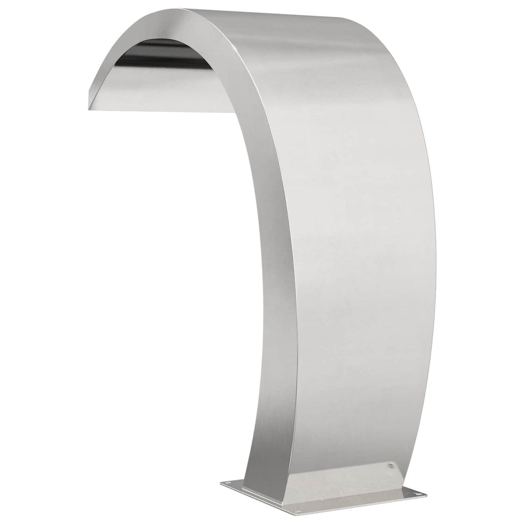 vidaXL Fontanna Przy Basenie srebrny 60 x 30 x 70 cm Stal nierdzewna