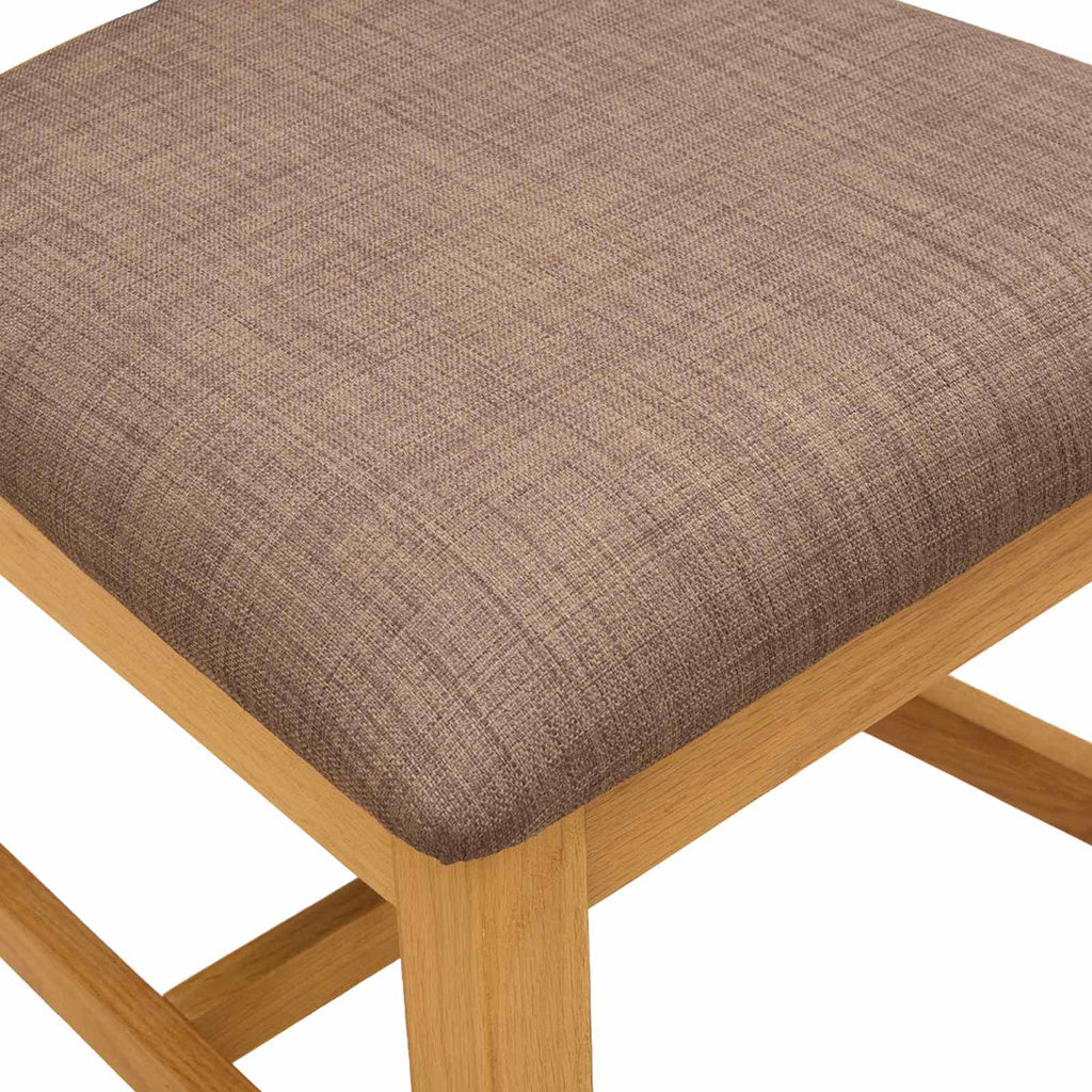 vidaXL Krzesło jadalniane VENLO 2 pcs Dąb lite Naturalny i szary