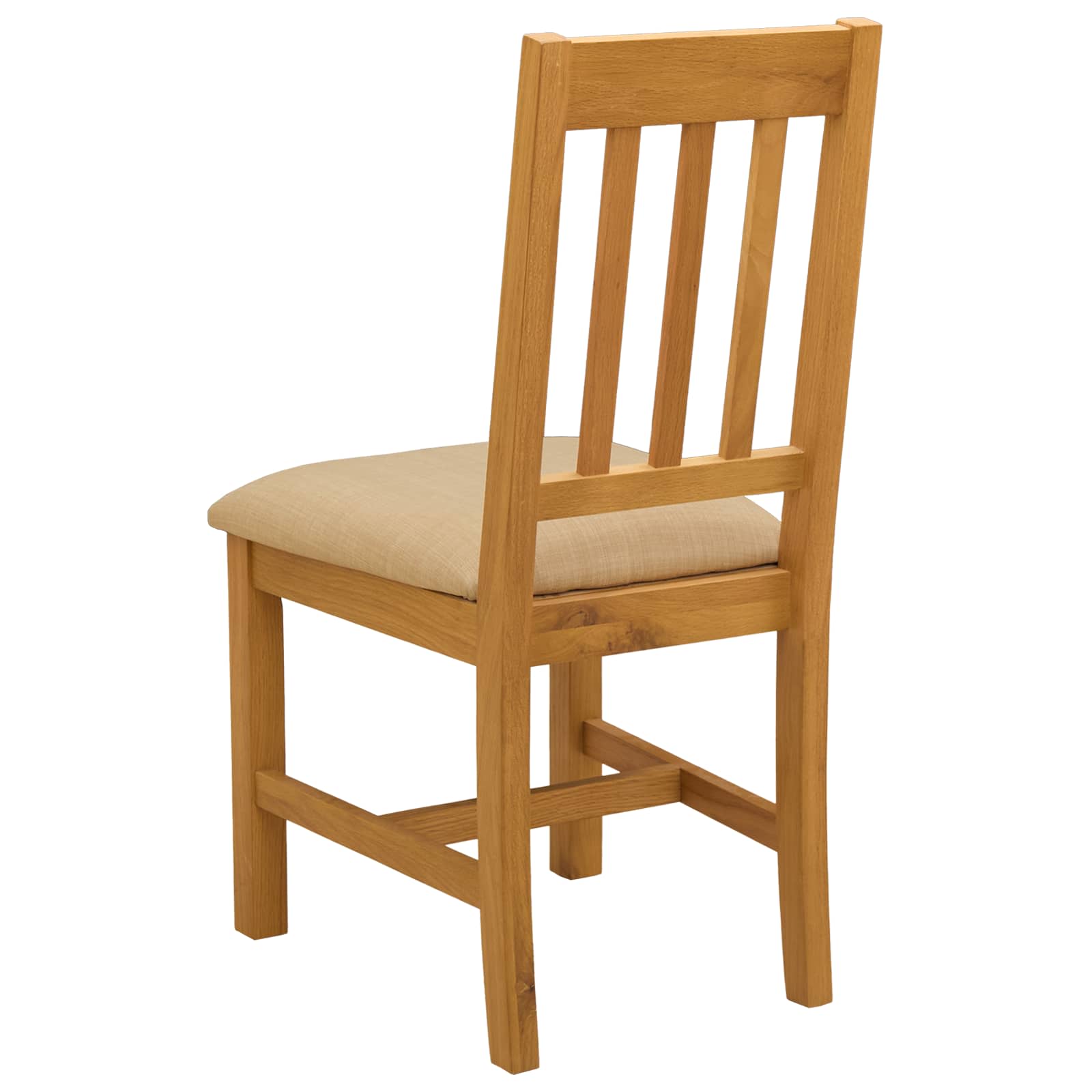 vidaXL Krzesło jadalniane VENLO 2 pcs Dąb lite Beżowy 45 x 53 x 92 cm