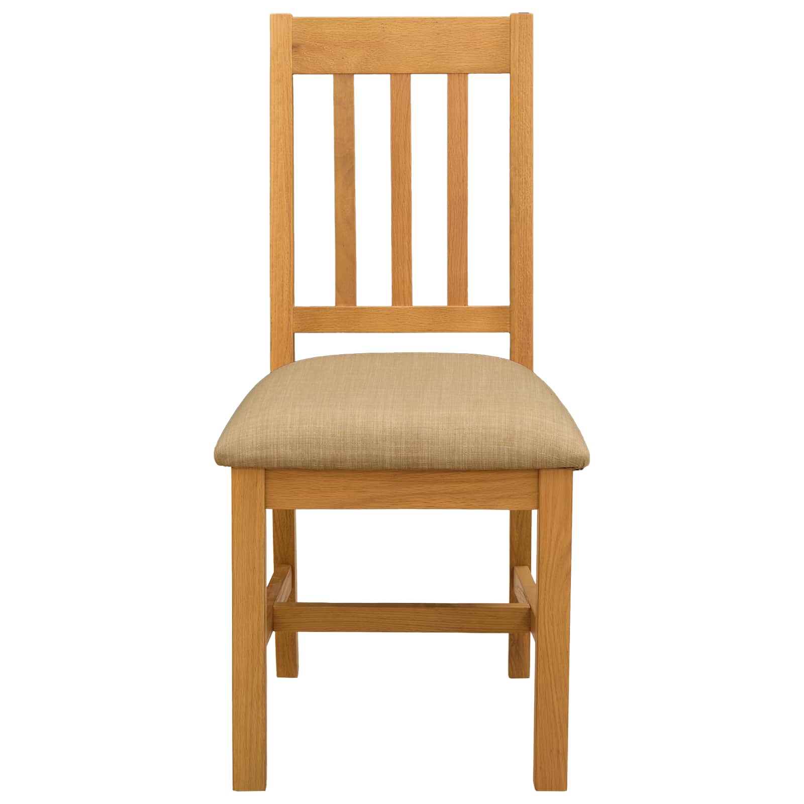 vidaXL Krzesło jadalniane VENLO 2 pcs Dąb lite Beżowy 45 x 53 x 92 cm