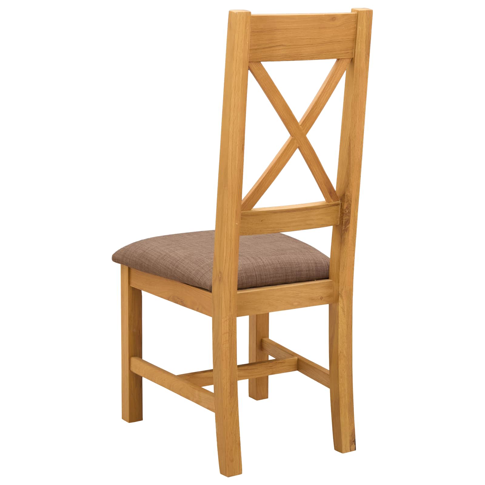 vidaXL Krzesło jadalniane 2 pcs Dąb lite Szary 45 x 54 x 105 cm