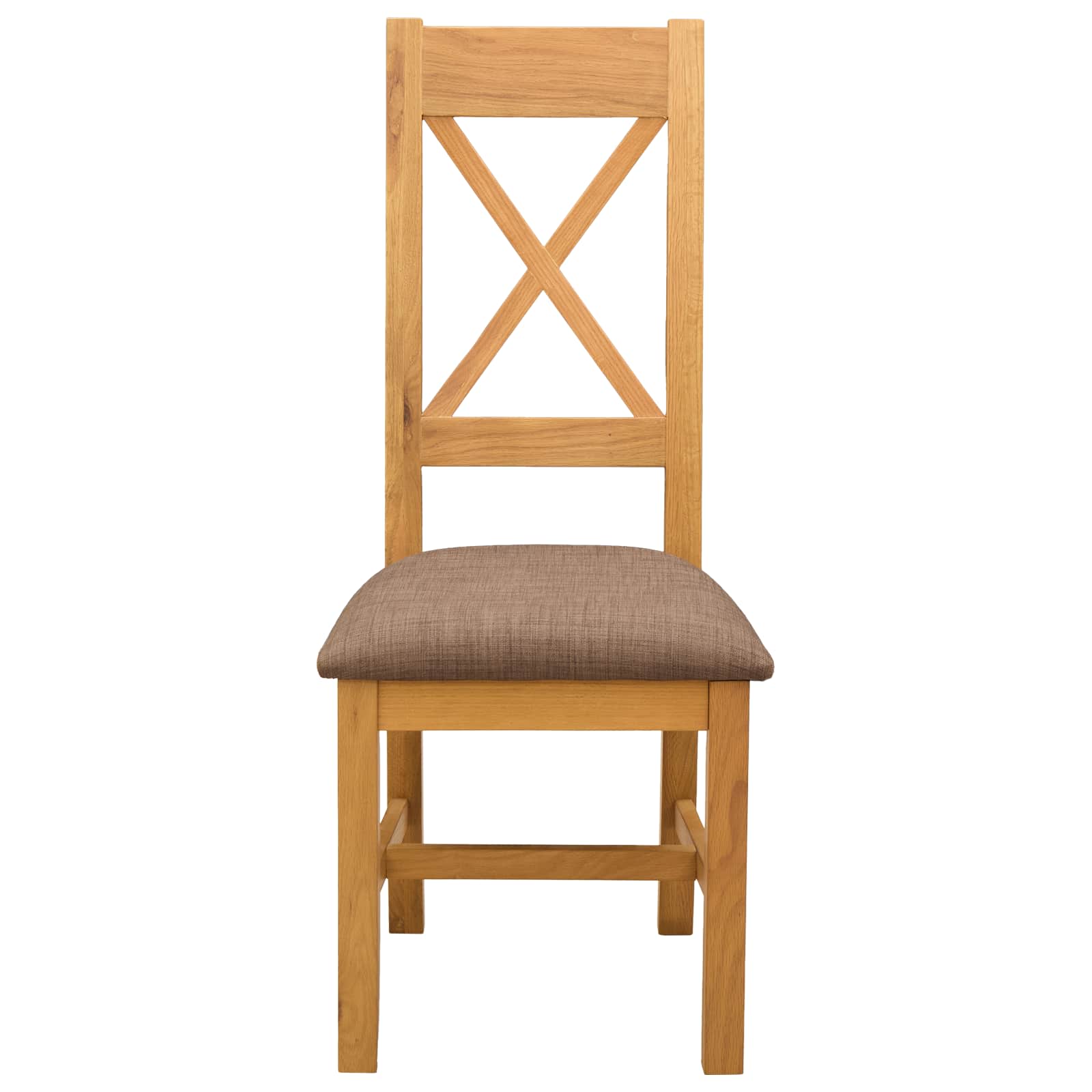 vidaXL Krzesło jadalniane 2 pcs Dąb lite Szary 45 x 54 x 105 cm