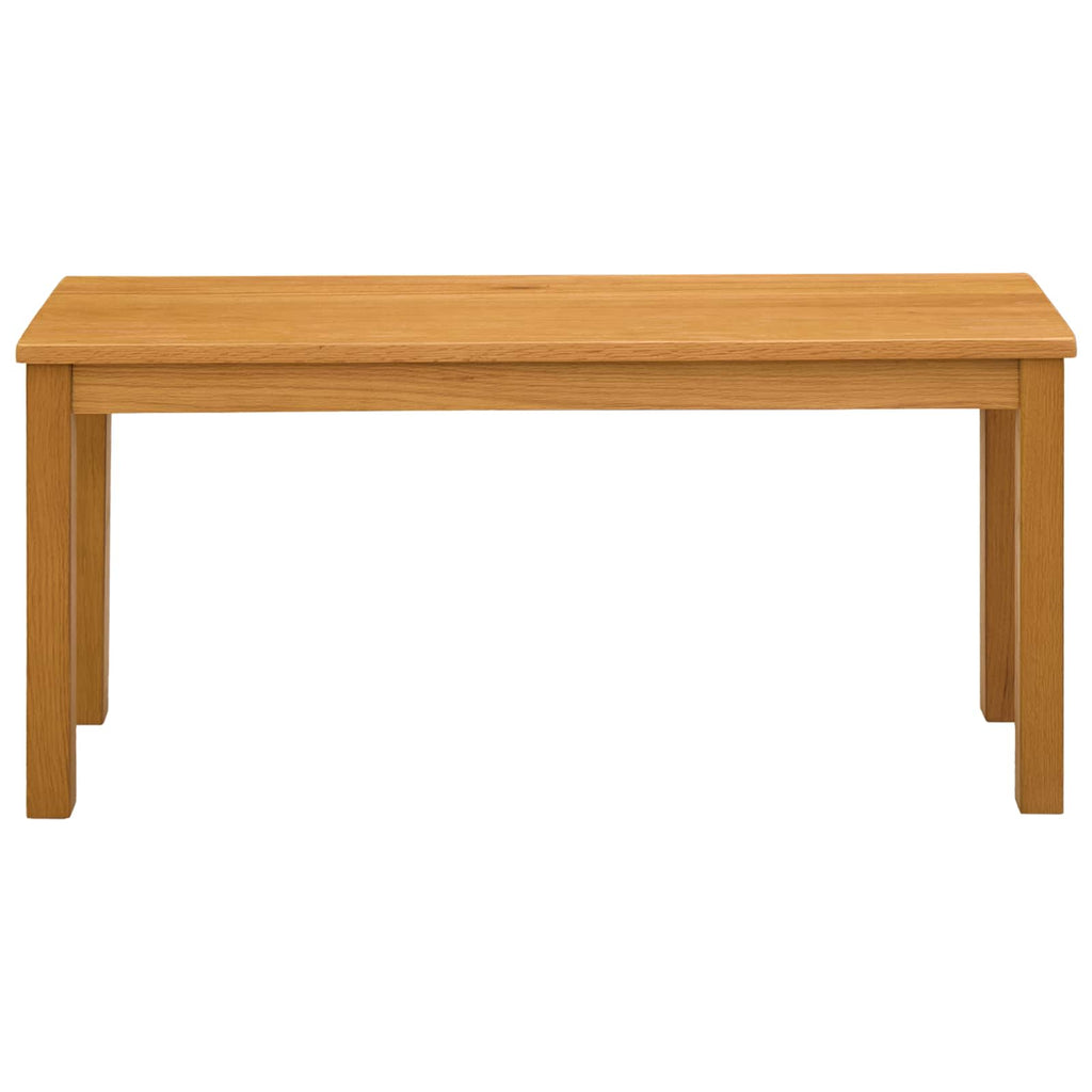 vidaXL Ławka jadalniana 95 x 32 x 45 cm Dąb lite naturalny