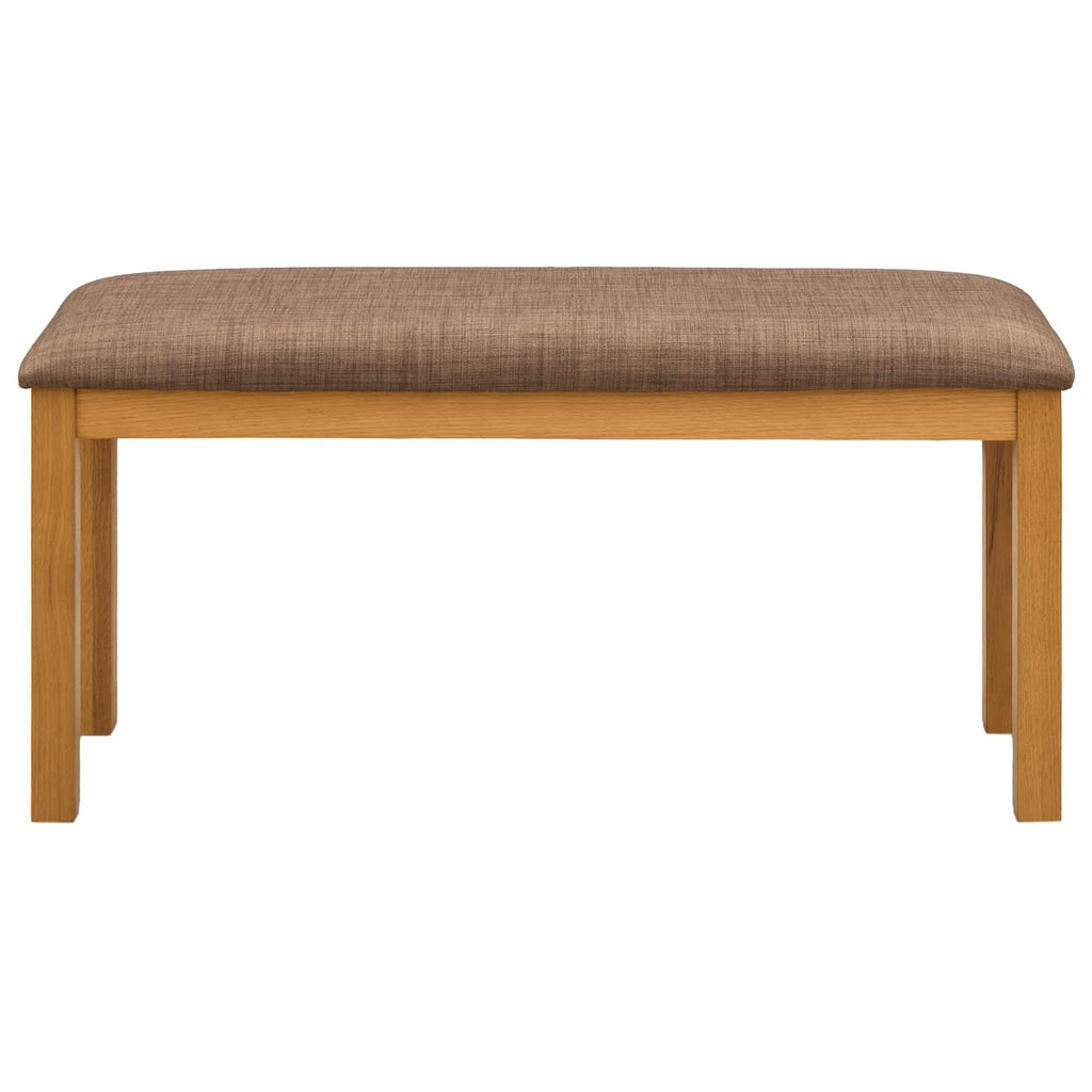 vidaXL Ławka jadalniana 95 x 32 x 45 cm Dąb lite Szary