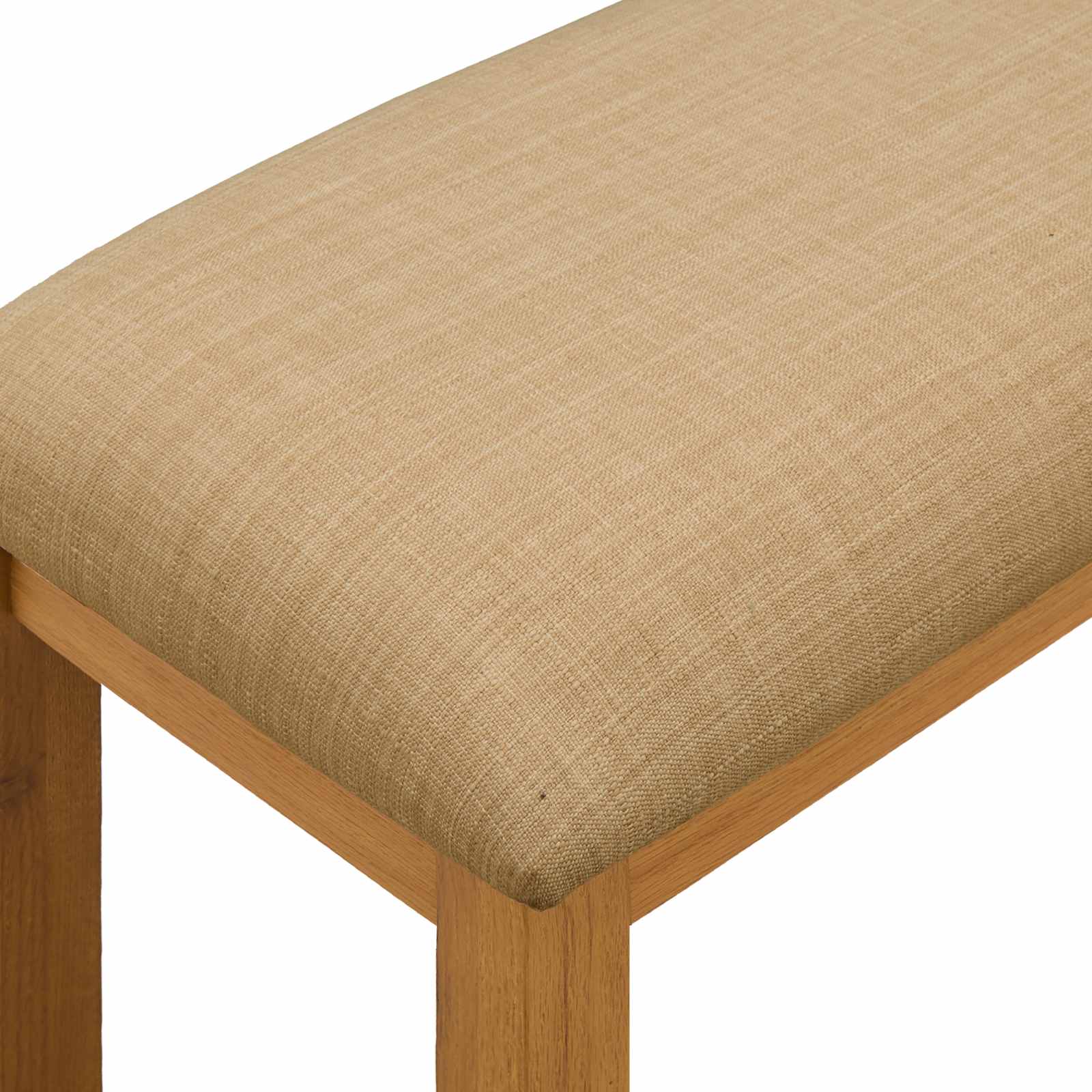 vidaXL Ławka jadalniana 95 x 32 x 45 cm Dąb lite Beżowy