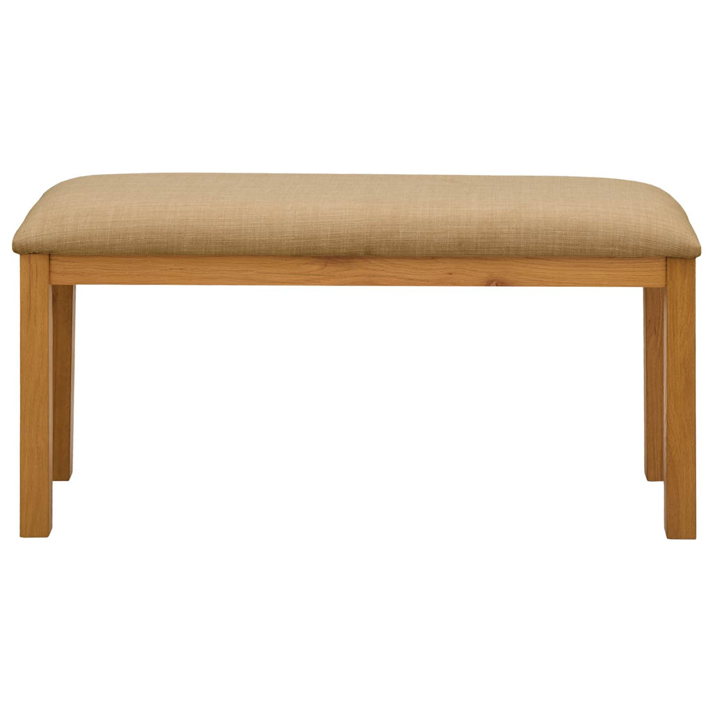 vidaXL Ławka jadalniana 95 x 32 x 45 cm Dąb lite Beżowy