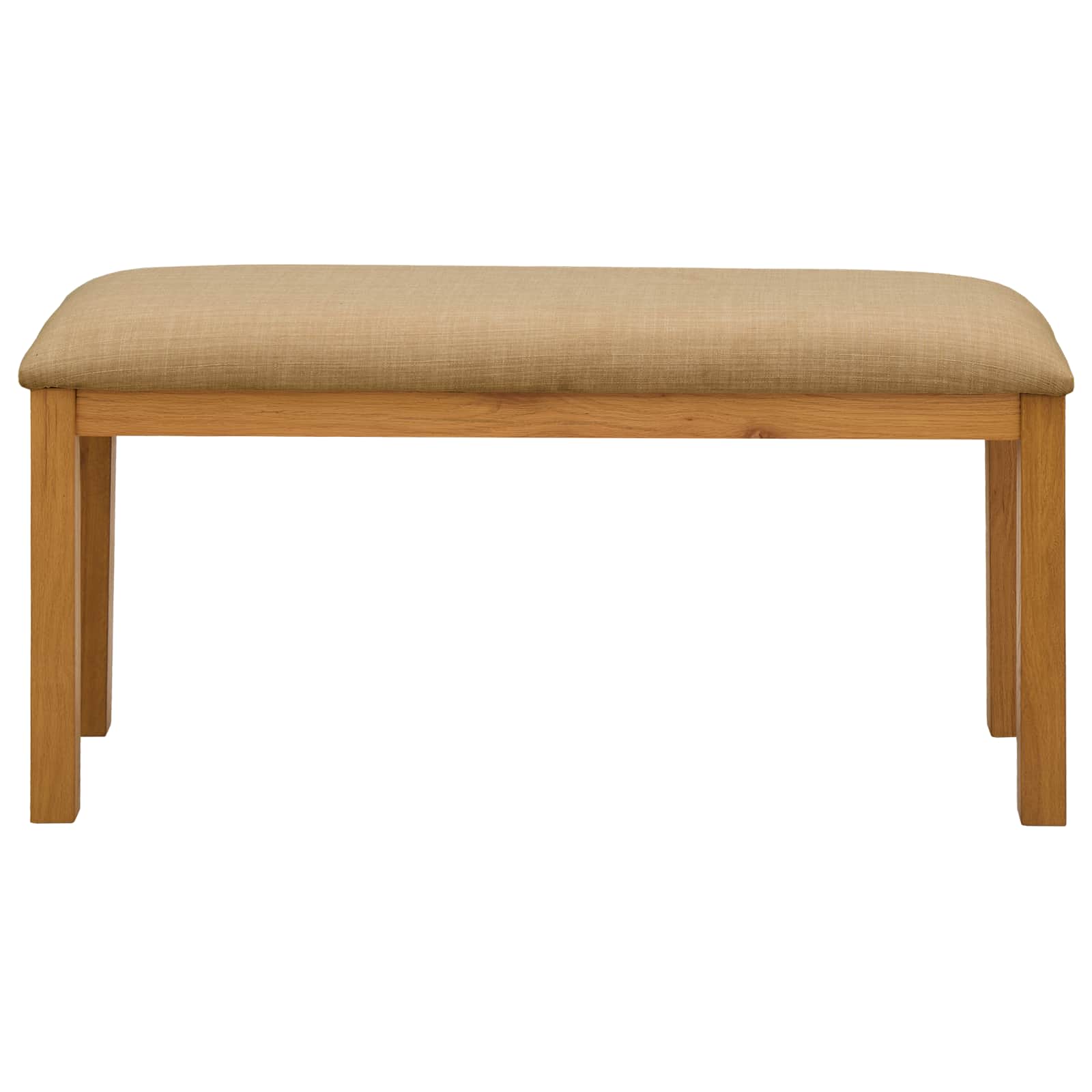 vidaXL Ławka jadalniana 95 x 32 x 45 cm Dąb lite Beżowy