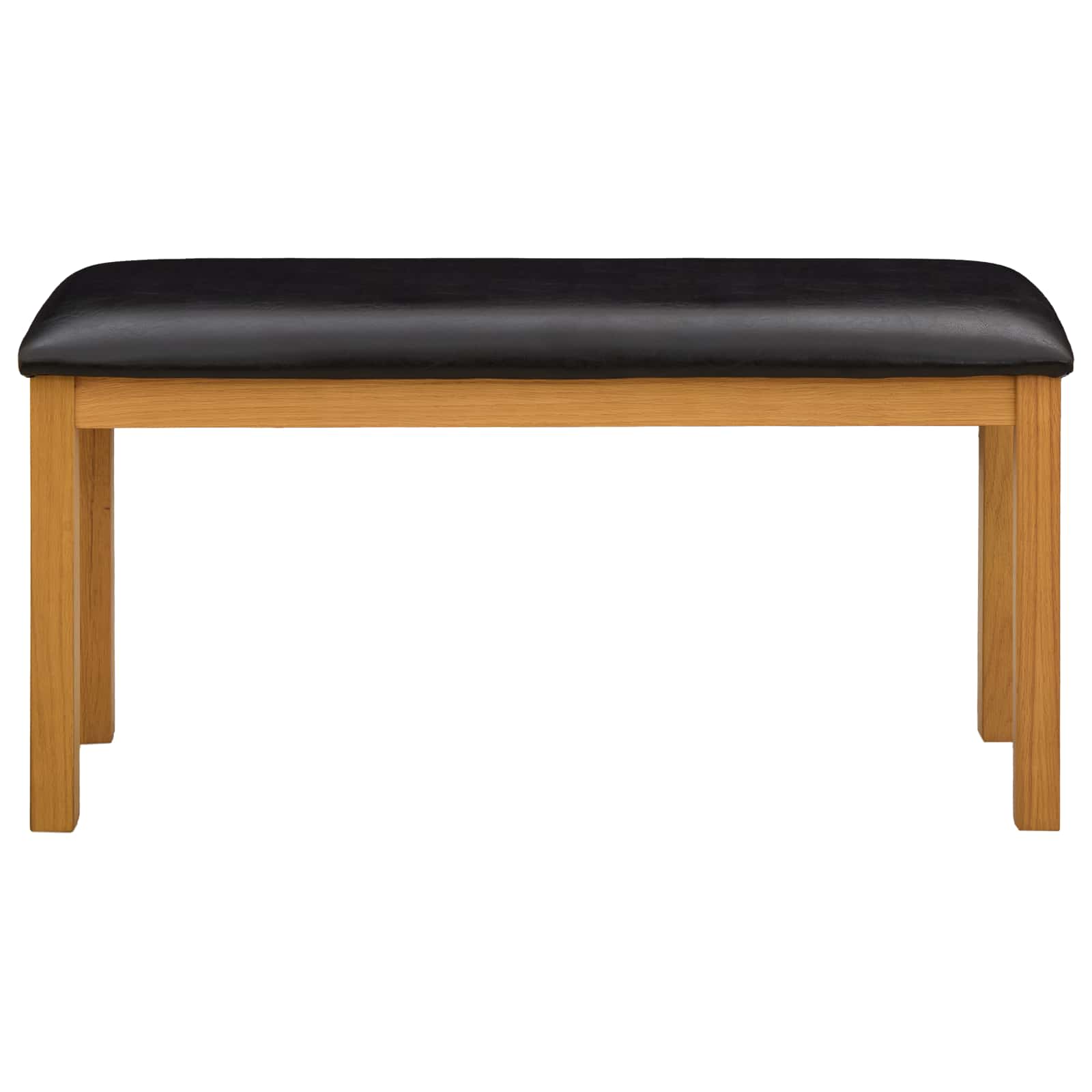vidaXL Ławka jadalniana 95 x 32 x 45 cm Dąb lite Czarny