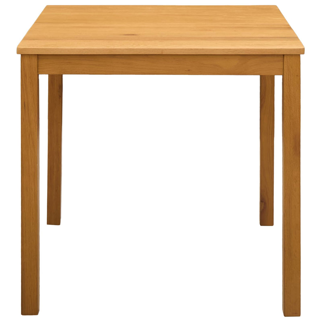 vidaXL Stół jadalny 75 x 75 x 75,5 cm Dąb lite naturalny Kwadrat