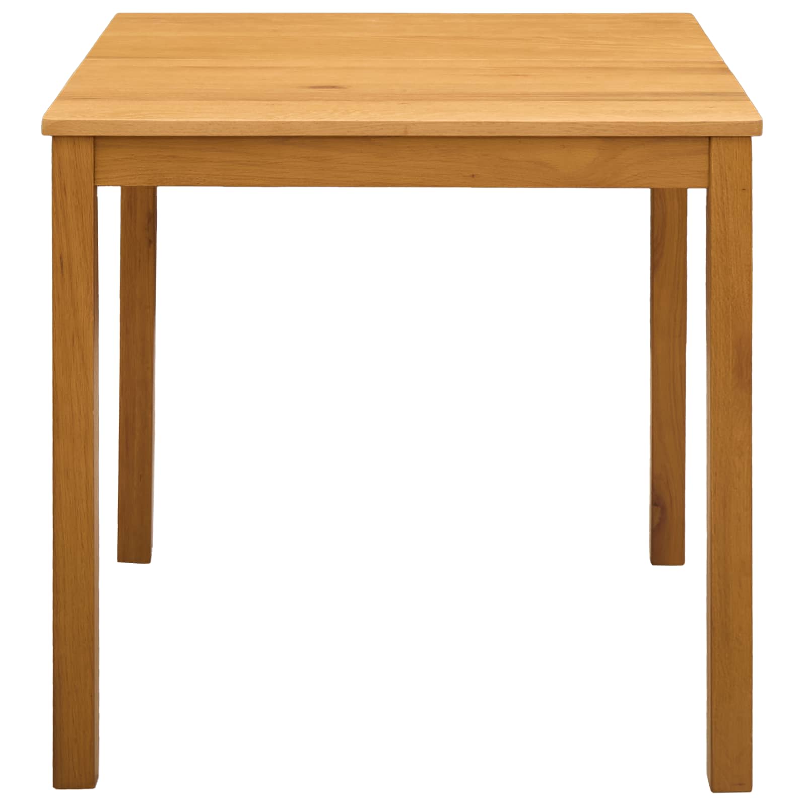 vidaXL Stół jadalny 75 x 75 x 75,5 cm Dąb lite naturalny Kwadrat