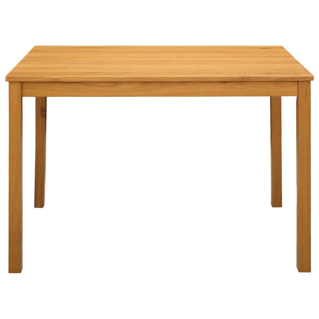 vidaXL Stół jadalny 110 x 75 x 75 cm Dąb lite naturalny Prostokątny