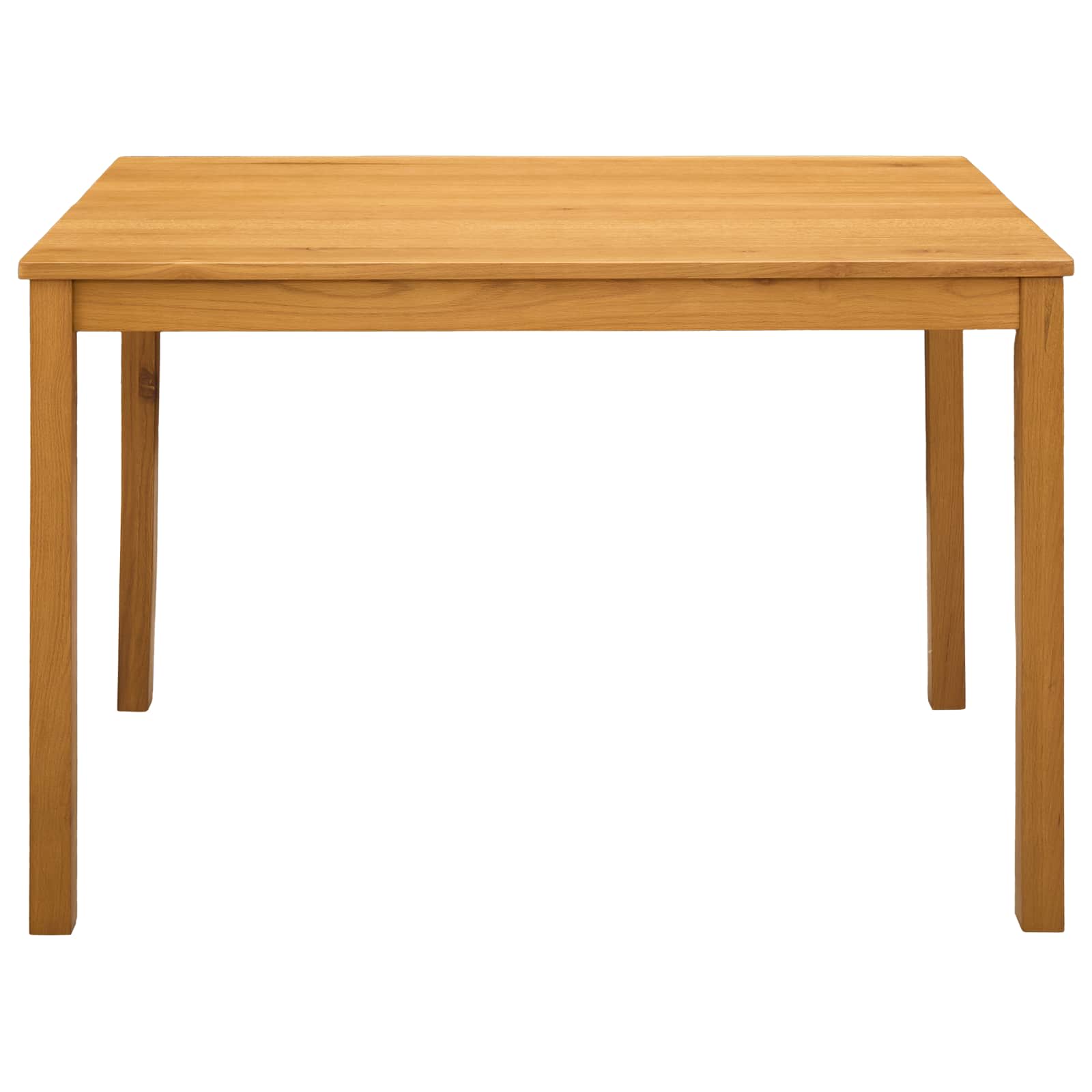 vidaXL Stół jadalny 110 x 75 x 75 cm Dąb lite naturalny Prostokątny