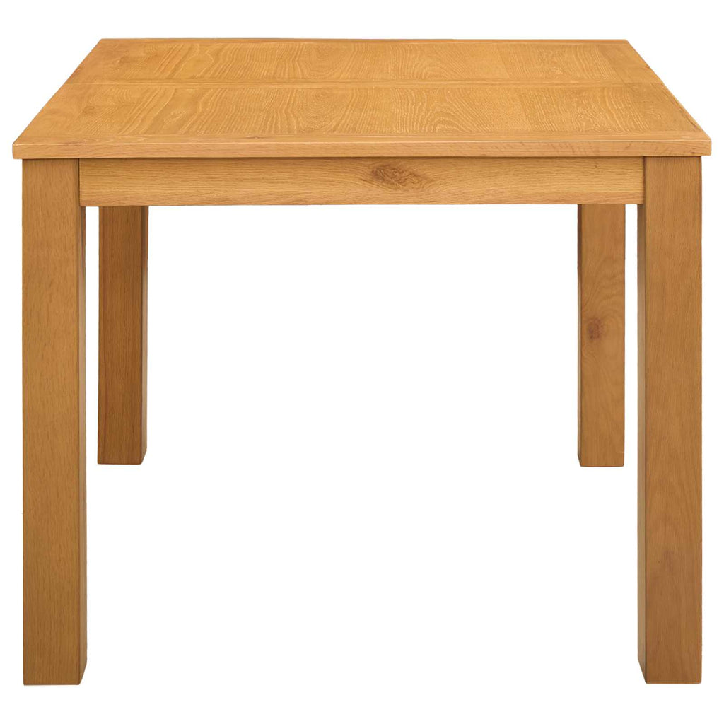 vidaXL Stół jadalny 90 x 90 x 75 cm Dąb lite naturalny Kwadrat