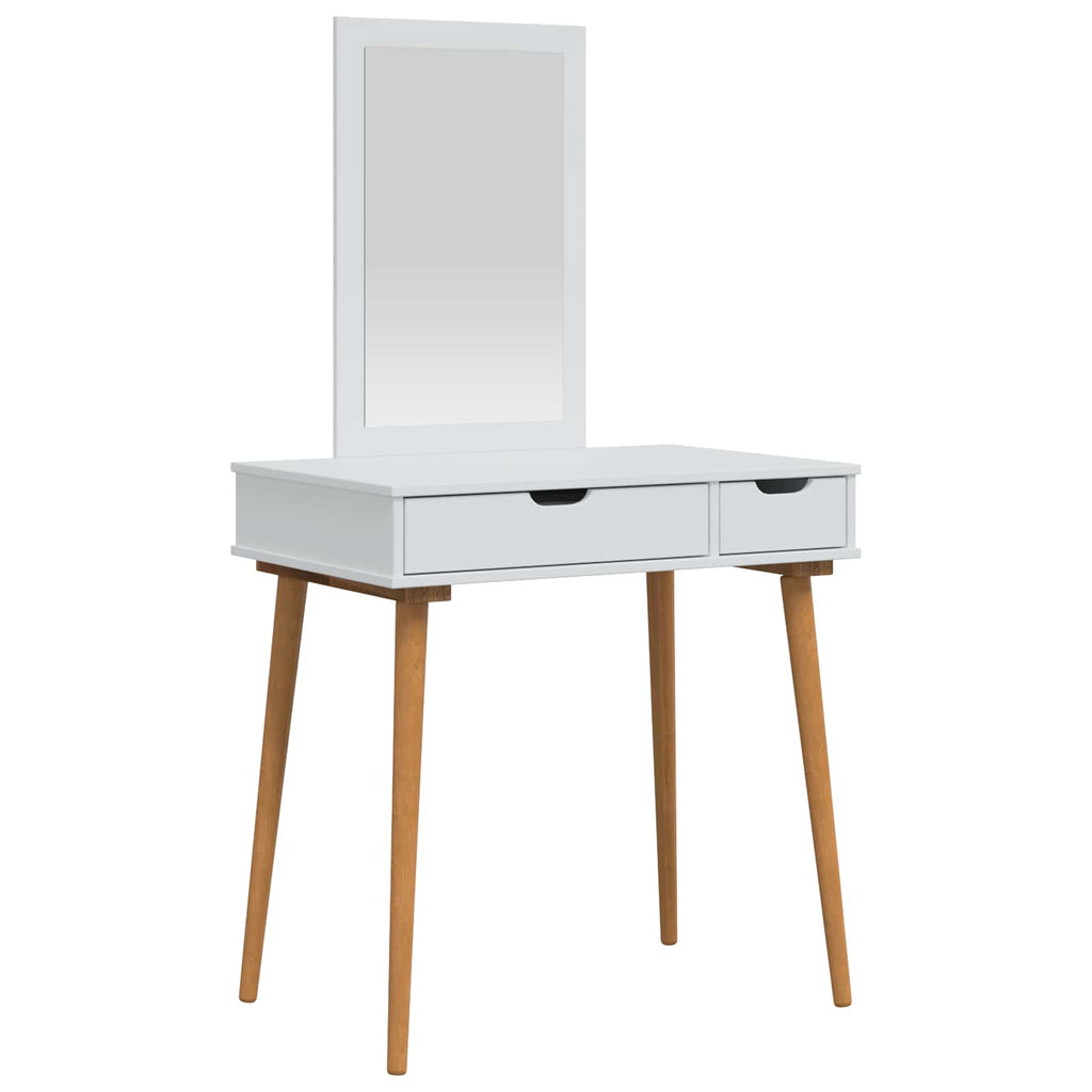 vidaXL Zestaw toaletki FAUSKE 2 pcs Biały 76 x 50 x 143 cm