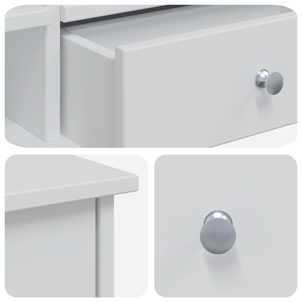 vidaXL Zestaw toaletki FAUSKE 2 pcs Biały 100 x 50 x 103,5 cm