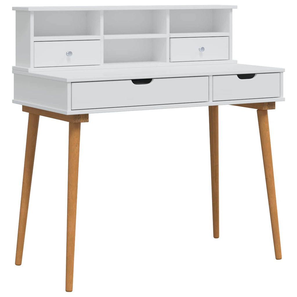 vidaXL Zestaw toaletki FAUSKE 2 pcs Biały 100 x 50 x 103,5 cm