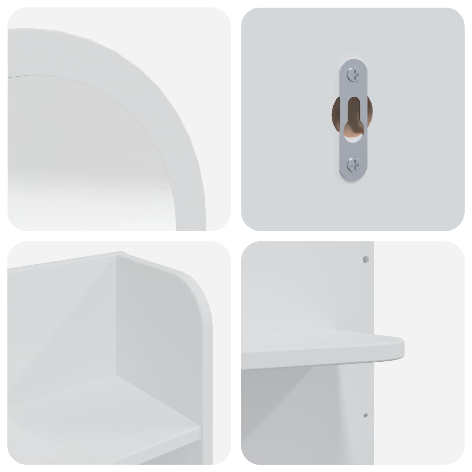 vidaXL Zestaw toaletki FAUSKE 4 pcs Biały 100 x 50 x 143 cm