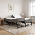 vidaXL Elektro Regulowany Stelaż Łóżka Czarny 140 x 190 cm Stal
